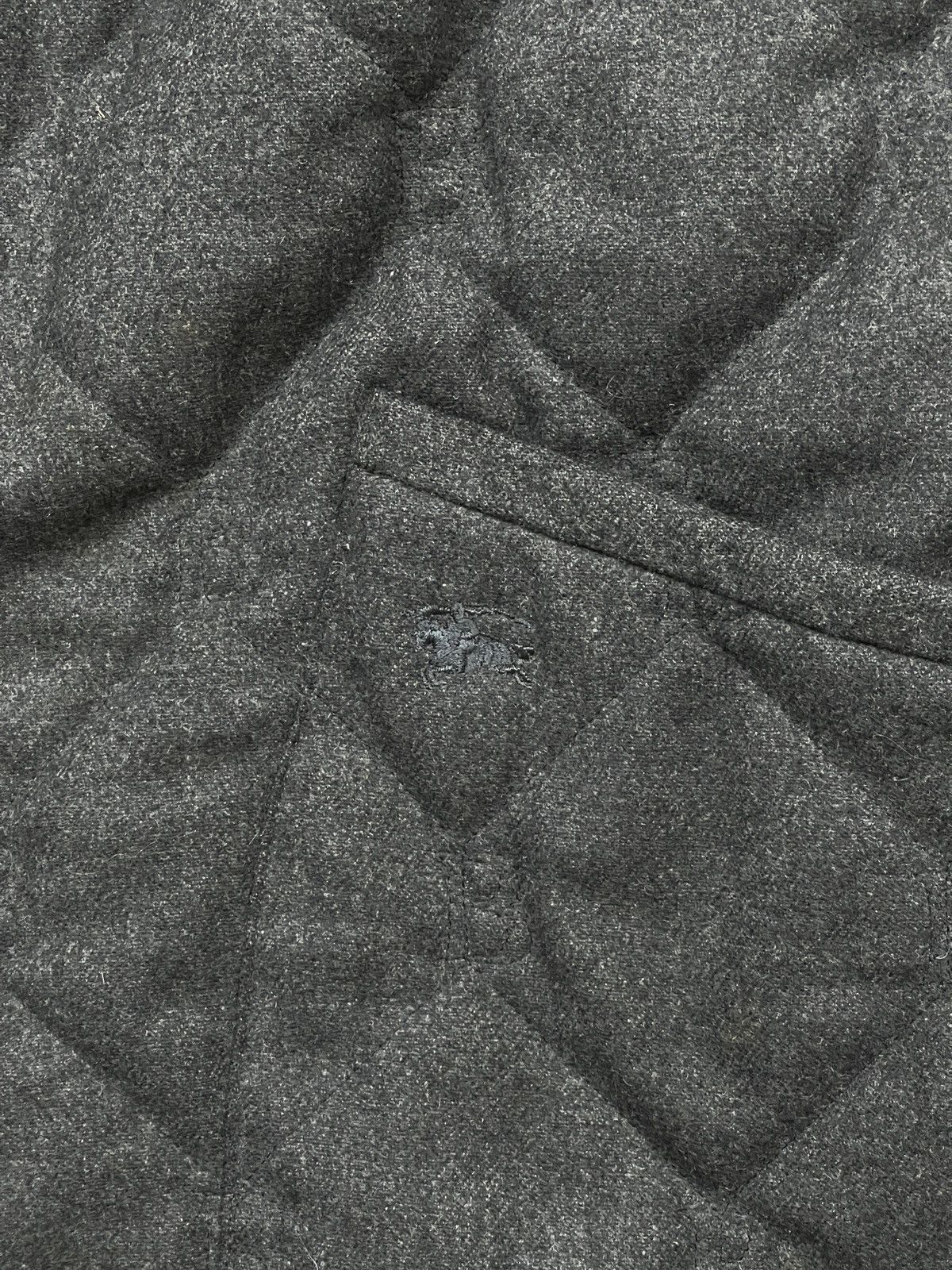 Burberry Burberry Wool Quilted Jacket (Y0287) Size XXL / US 16-18 / IT 52-54 - 3 Thumbnail