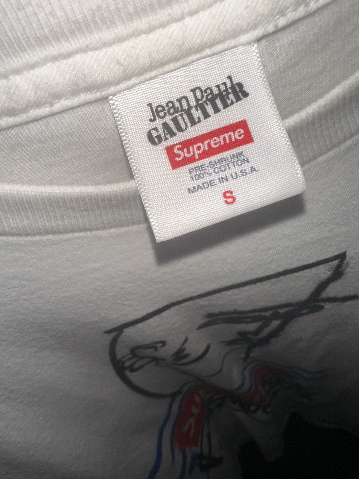 Supreme Supreme Jean Paul Gaultier Tee White size small *RARE* Size US S / EU 44-46 / 1 - 3 Thumbnail