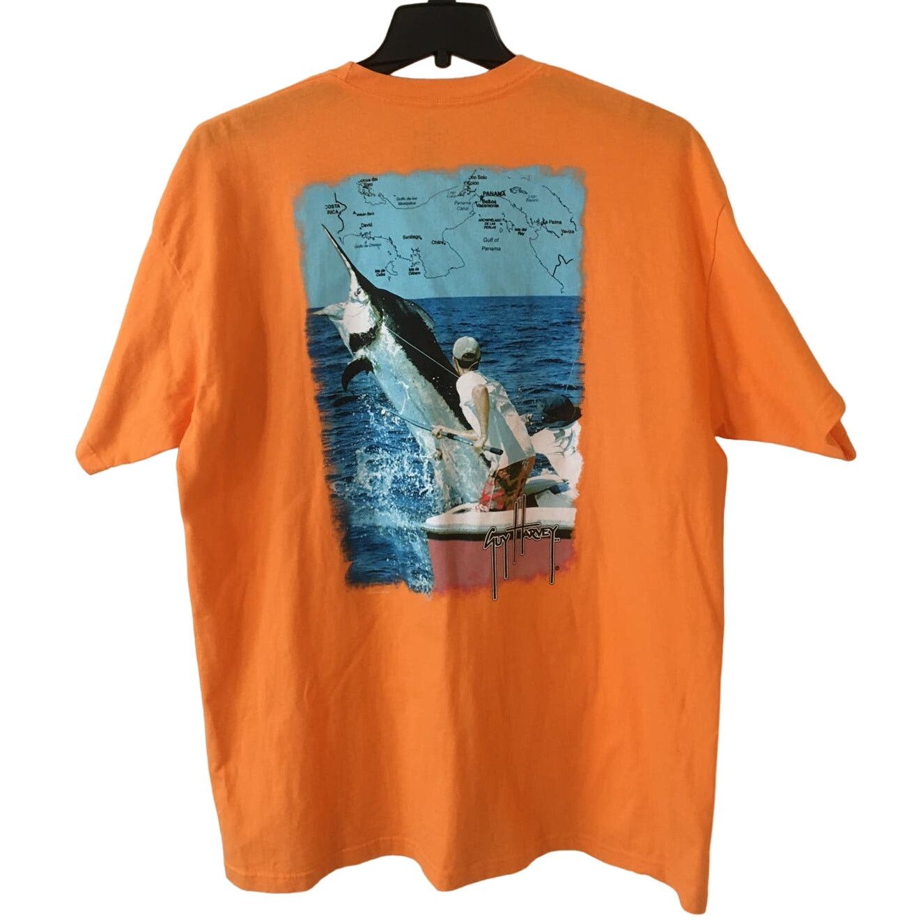 Guy Harvey Guy Harvey AFICO Blue Water 2XL Orange Short Sleeve T-Shirt Size US XXL / EU 58 / 5 - 1 Thumbnail