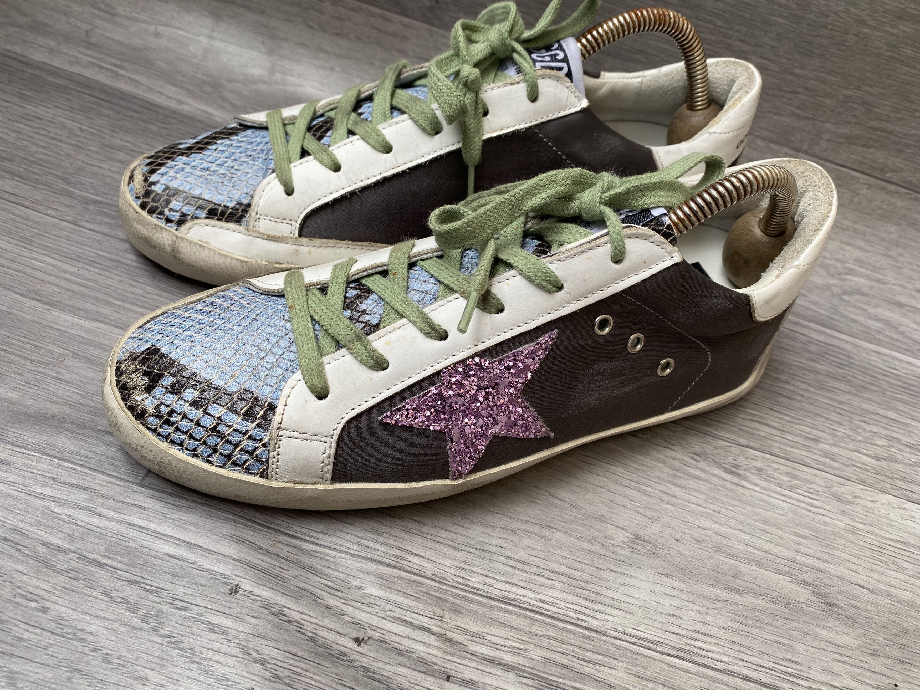 Golden Goose Golden goose superstar colourful low snake print sneakers Size US 9 / IT 39 - 5 Thumbnail