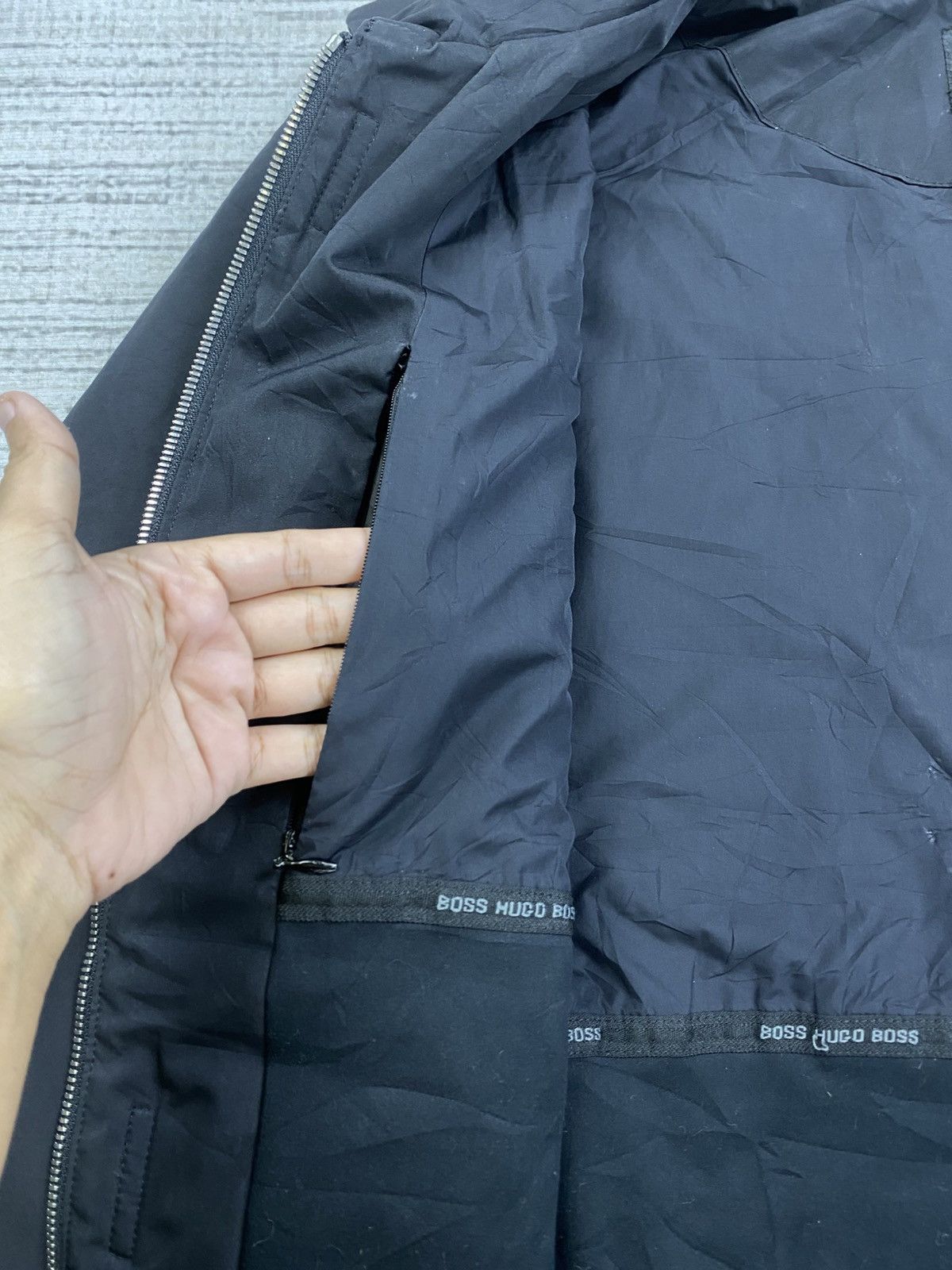 Hugo Boss × Vintage Vintage HUGO BOSS Trench Coat Jacket Size US L / EU 52-54 / 3 - 8 Thumbnail