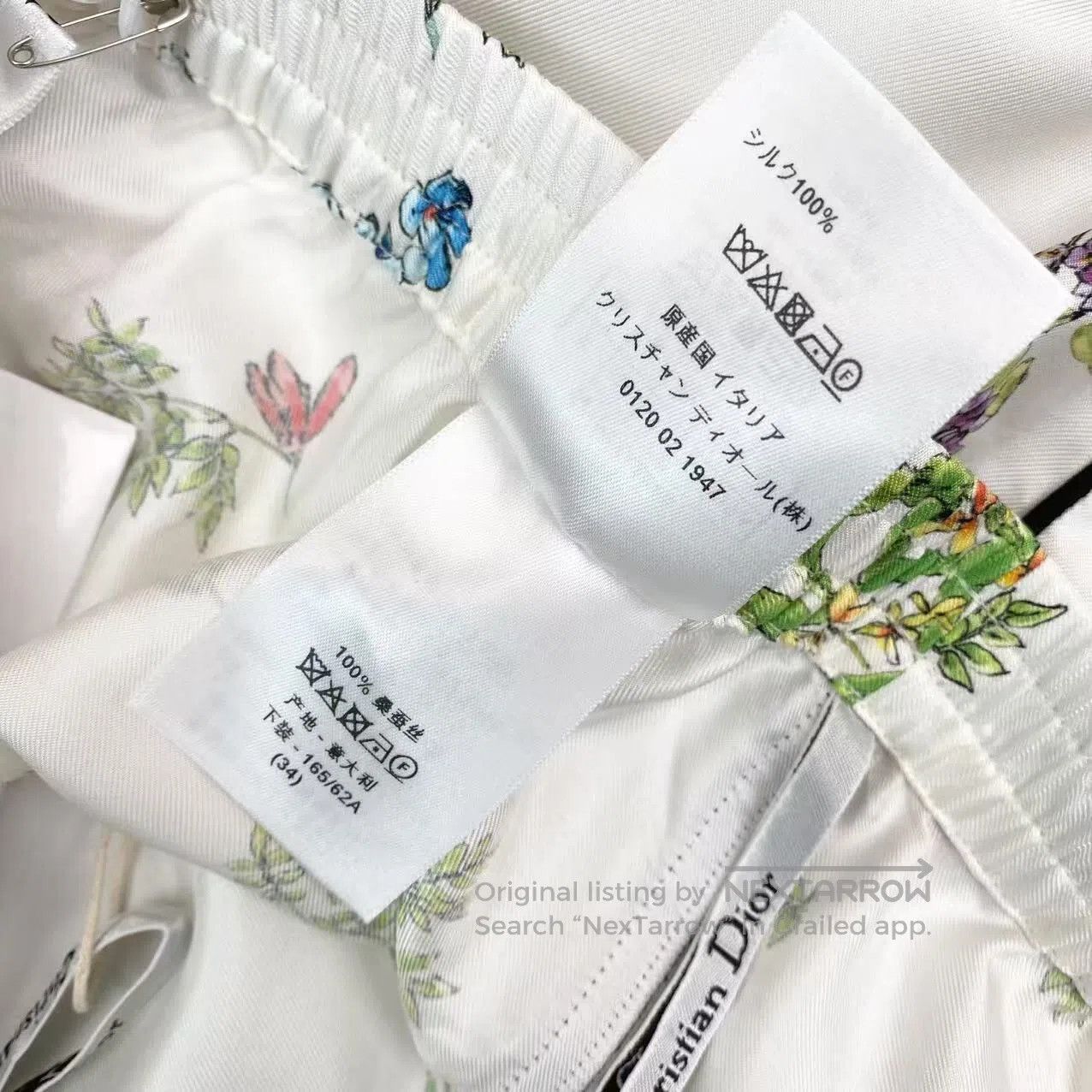 Dior Dior floral silk shorts| Size 42" / US 20 - 5 Thumbnail