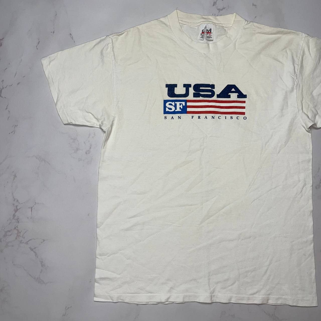 Vintage Vintage 1990s San Francisco USA Souvenir T Shirt /Streetwear Size US XL / EU 56 / 4 - 3 Thumbnail