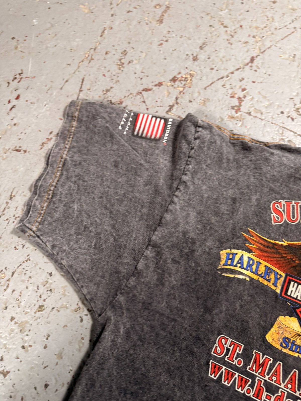 Harley Davidson Harley Davidson Oversized Knucklehead Motorcycle Engine Tee Size US XL / EU 56 / 4 - 8 Thumbnail