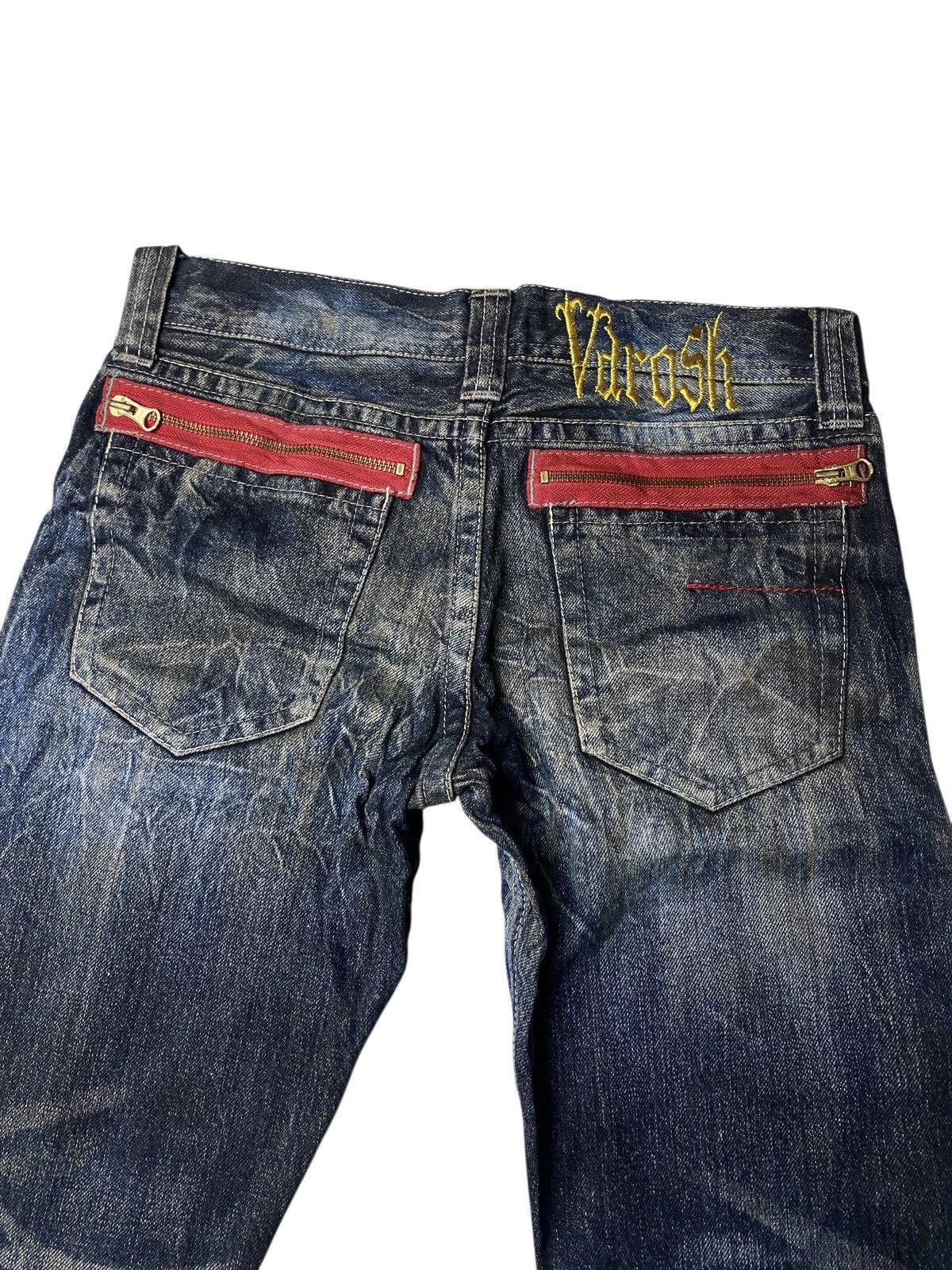 If Six Was Nine 2000's Varosh Mudwash Flared Jeans Size US 27 - 6 Thumbnail