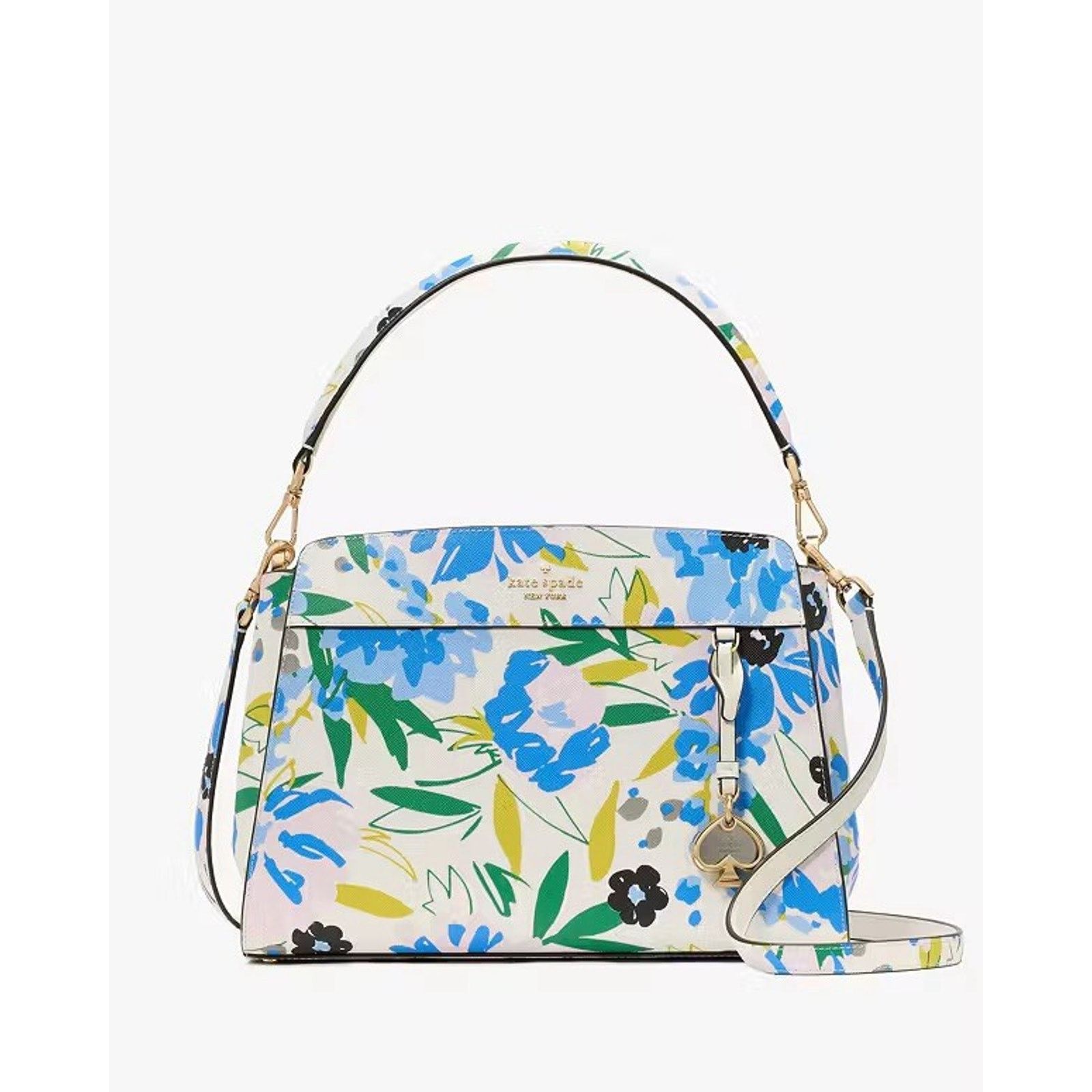Kate Spade NWT $429 KATE SPADE MADISON FLORAL MEDIUM TOP HANDLE SATCHEL Size ONE SIZE - 1 Thumbnail
