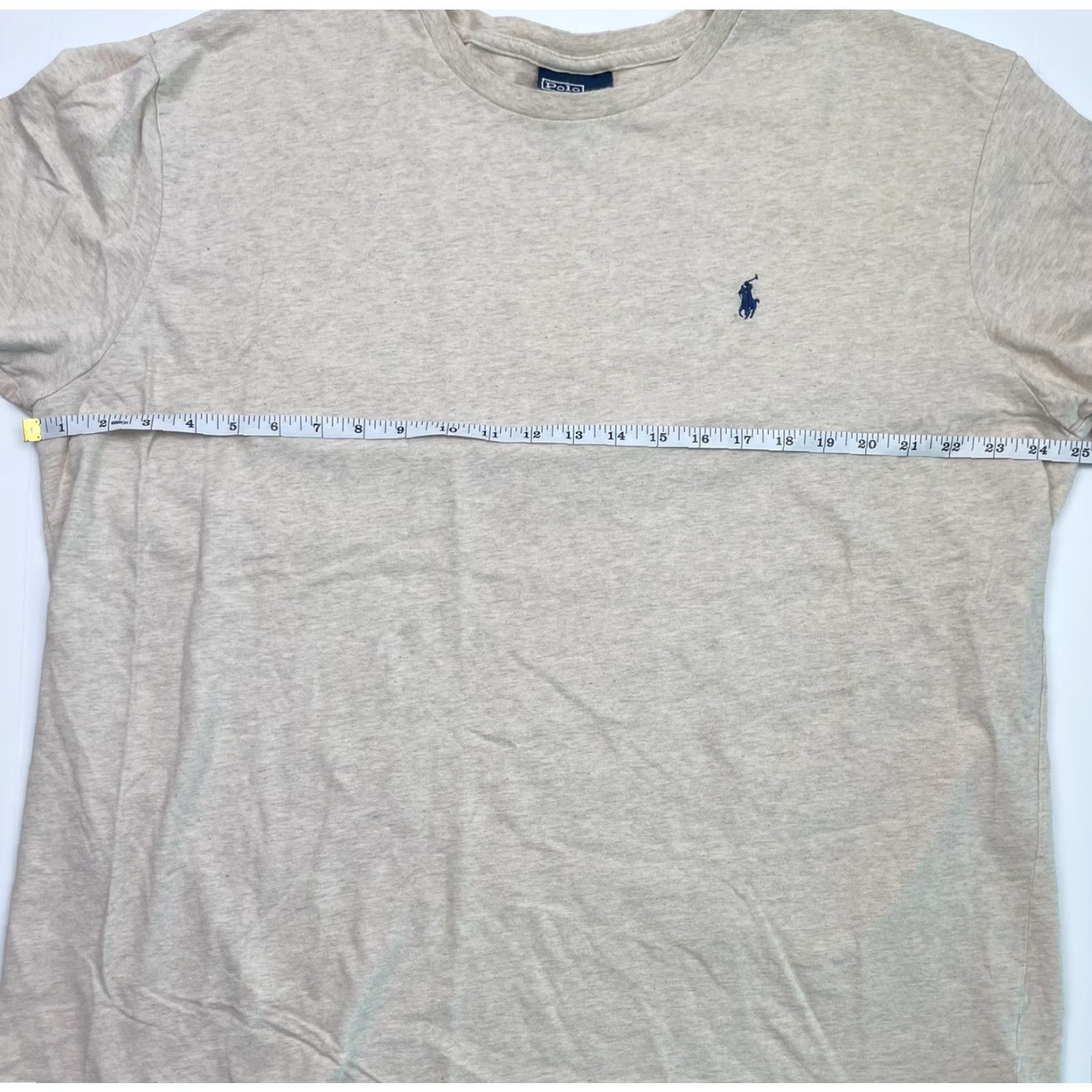 Polo Ralph Lauren VINTAGE Polo Ralph Lauren T-Shirt Polo Chest Pony Logo Crew Neck Short Sleeve 1990s Beige XL Mens Size US XL / EU 56 / 4 - 5 Thumbnail