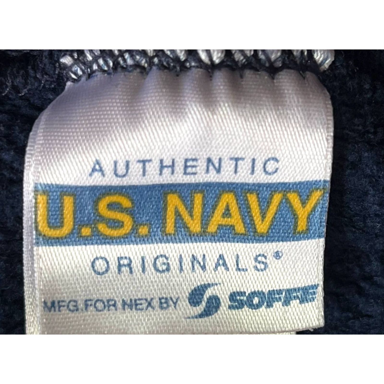 Soffe VINTAGE Soffe NAVY FLEECE Sweatshirt Pullover Size S Crew Neck Men Regular Solid Logo 80s 90s Military USA Made Size US S / EU 44-46 / 1 - 6 Thumbnail