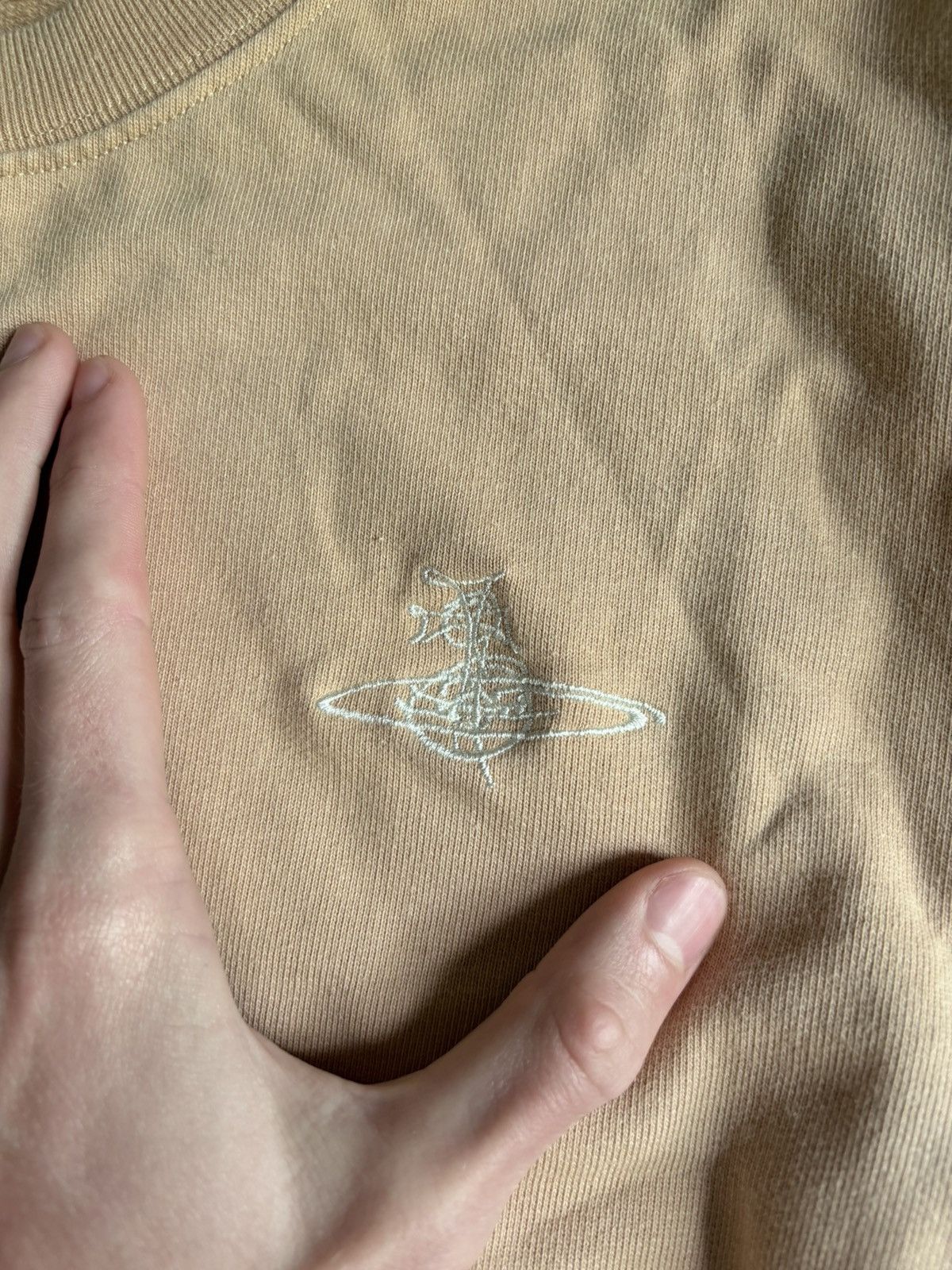 Vivienne Westwood Vivienne Westwood Classic Beige Orb Boxy Sweatshirt Size L / US 10 / IT 46 - 2 Thumbnail