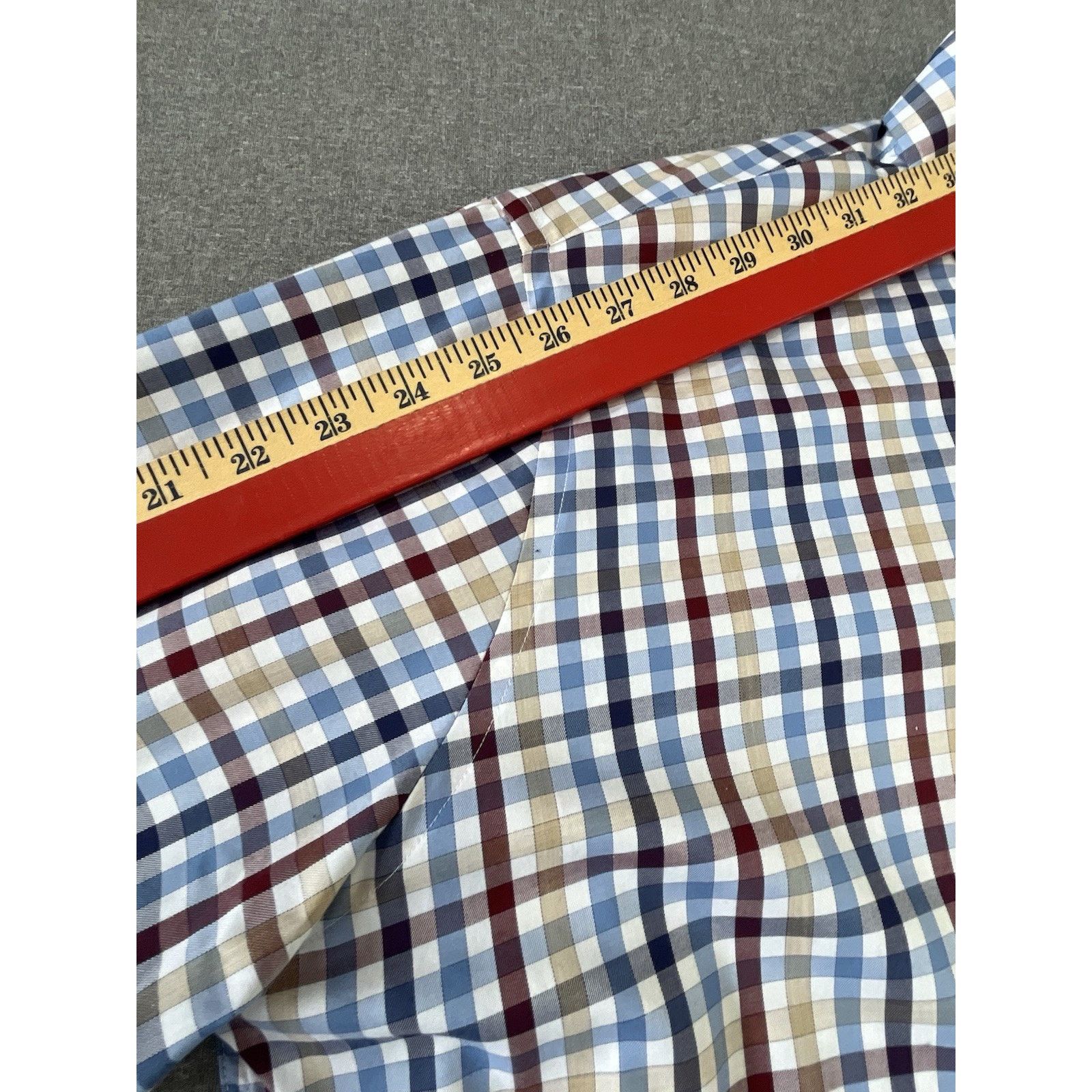 Peter Millar Peter Millar Long Sleeve Button Down Cotton Blue Brown XL Size US XL / EU 56 / 4 - 3 Thumbnail