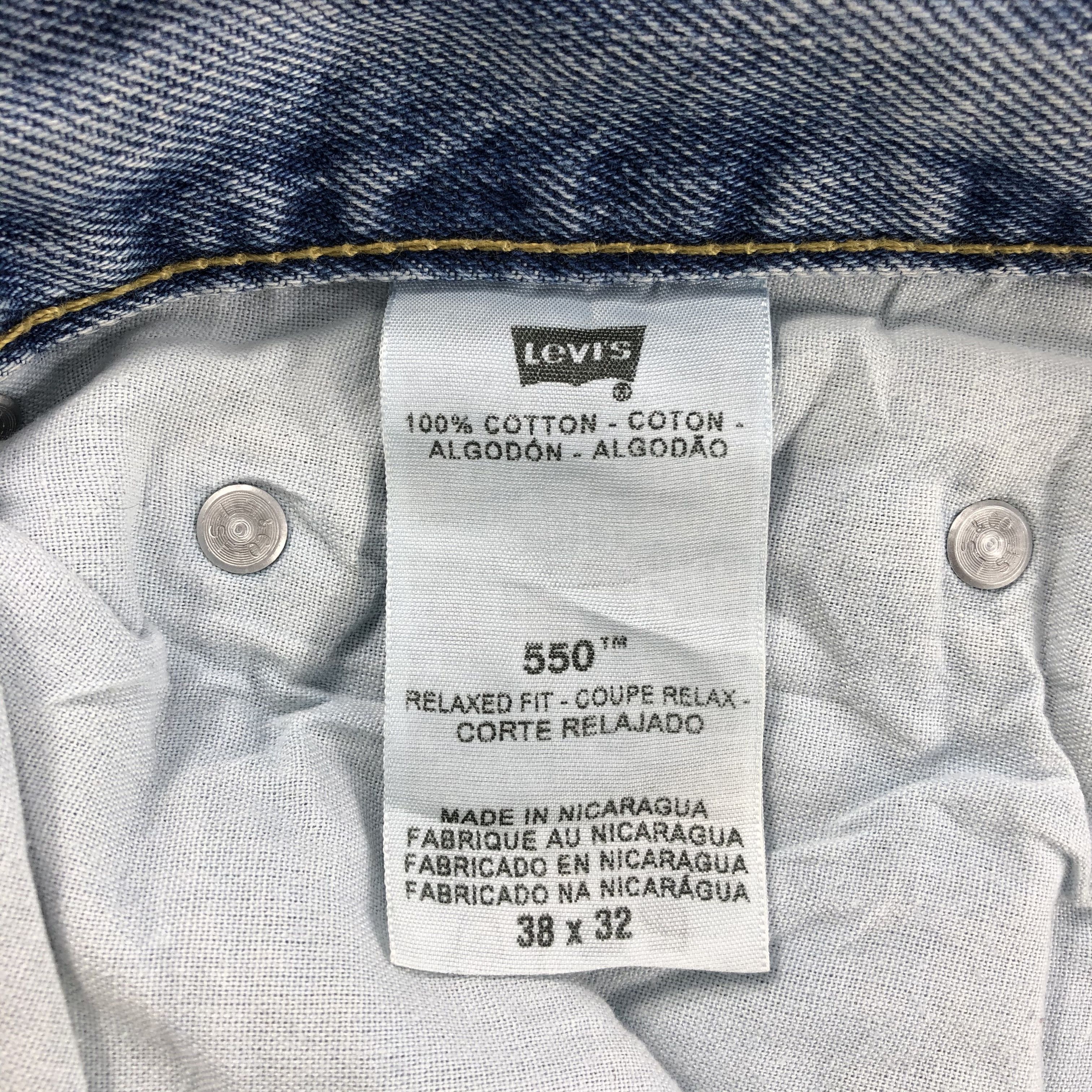 Levi's Vintage Levis 550 Jeans Stone Wash Denim-J1069 Size US 38 / EU 54 - 10 Thumbnail