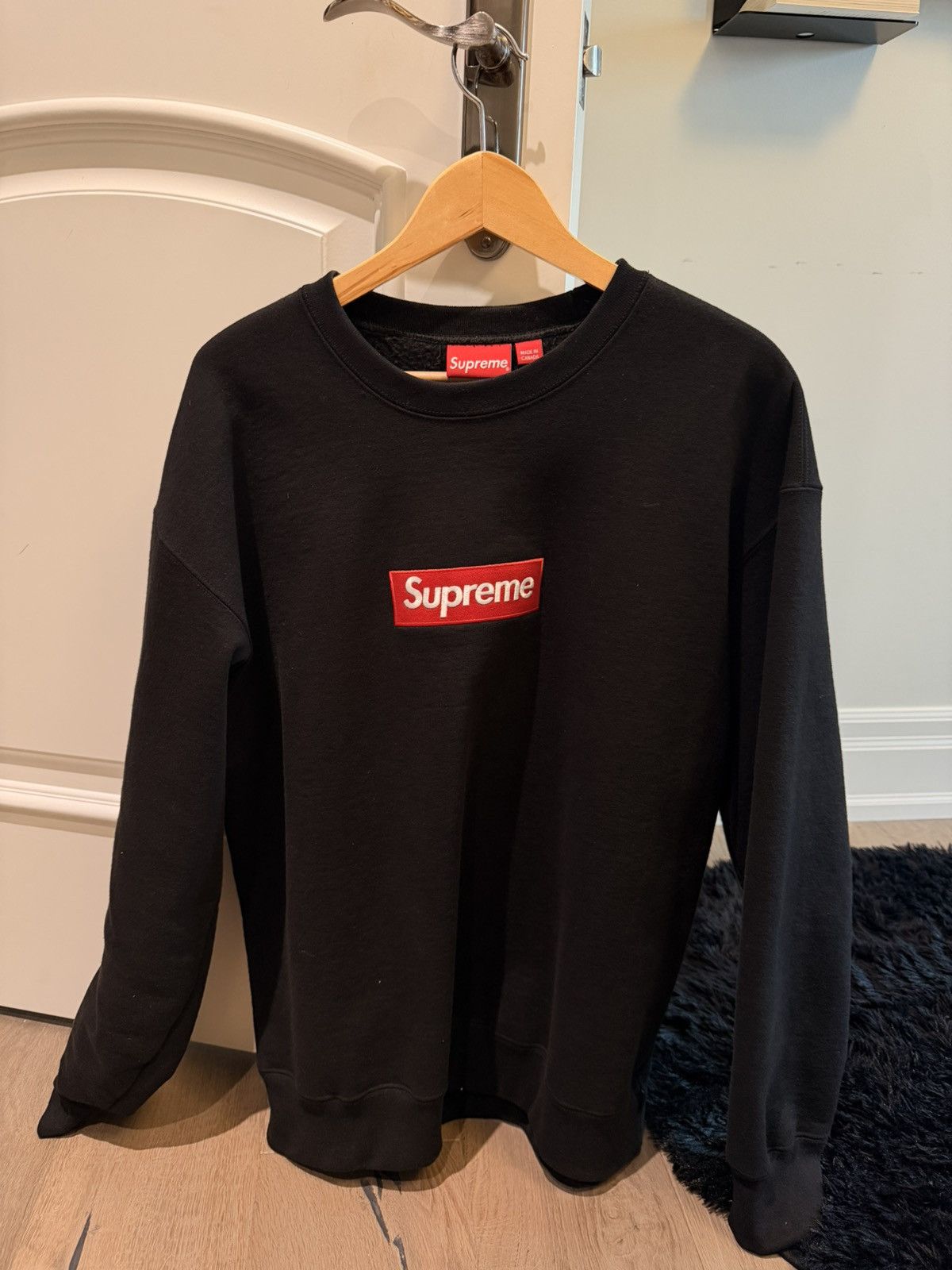Supreme Supreme Blurred Logo Sweater Black XXL | Grailed
