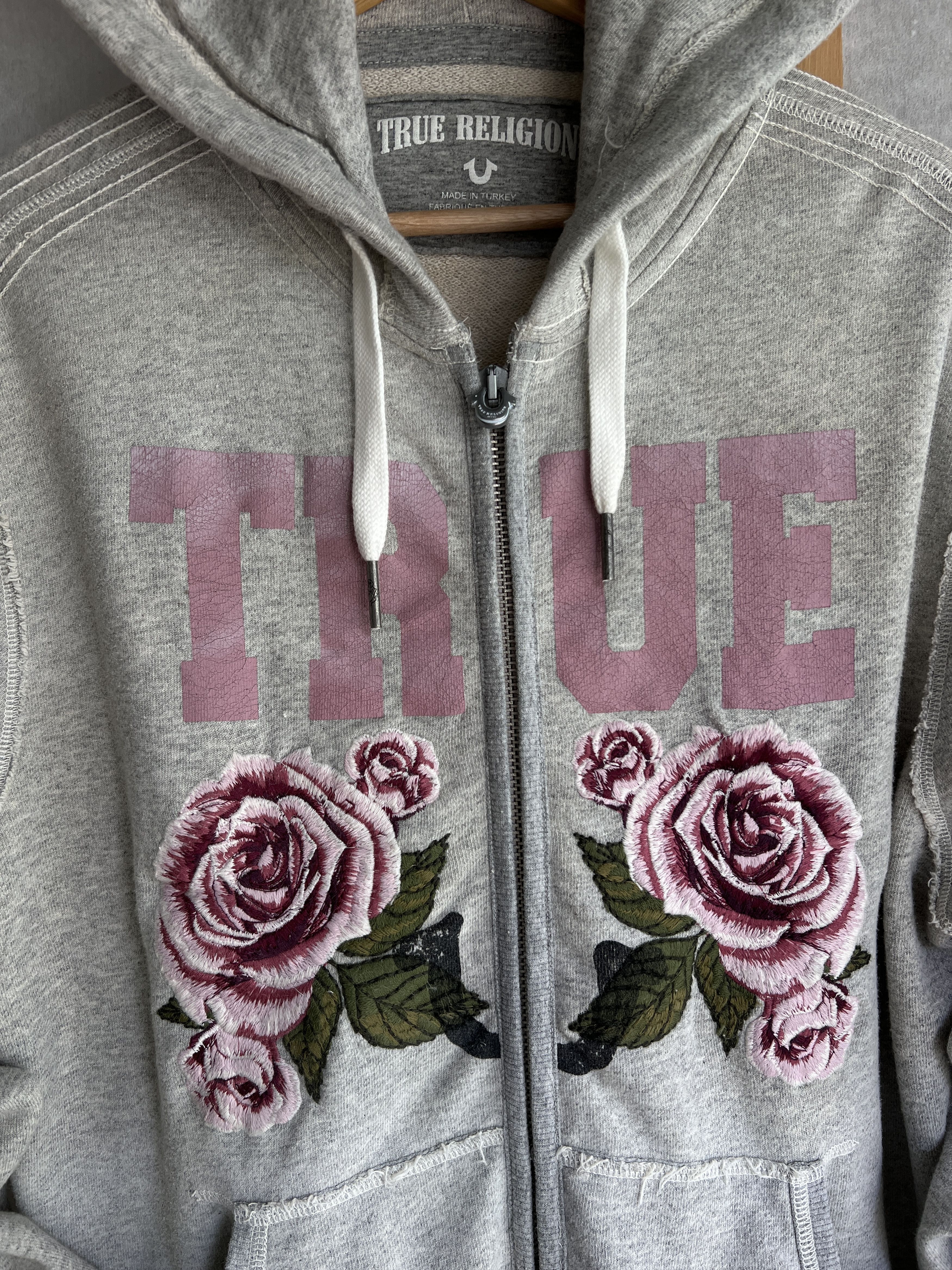 True Religion True Religion Zip up hoodie roses baggy embroidered japanese Size US XXL / EU 58 / 5 - 17 Thumbnail