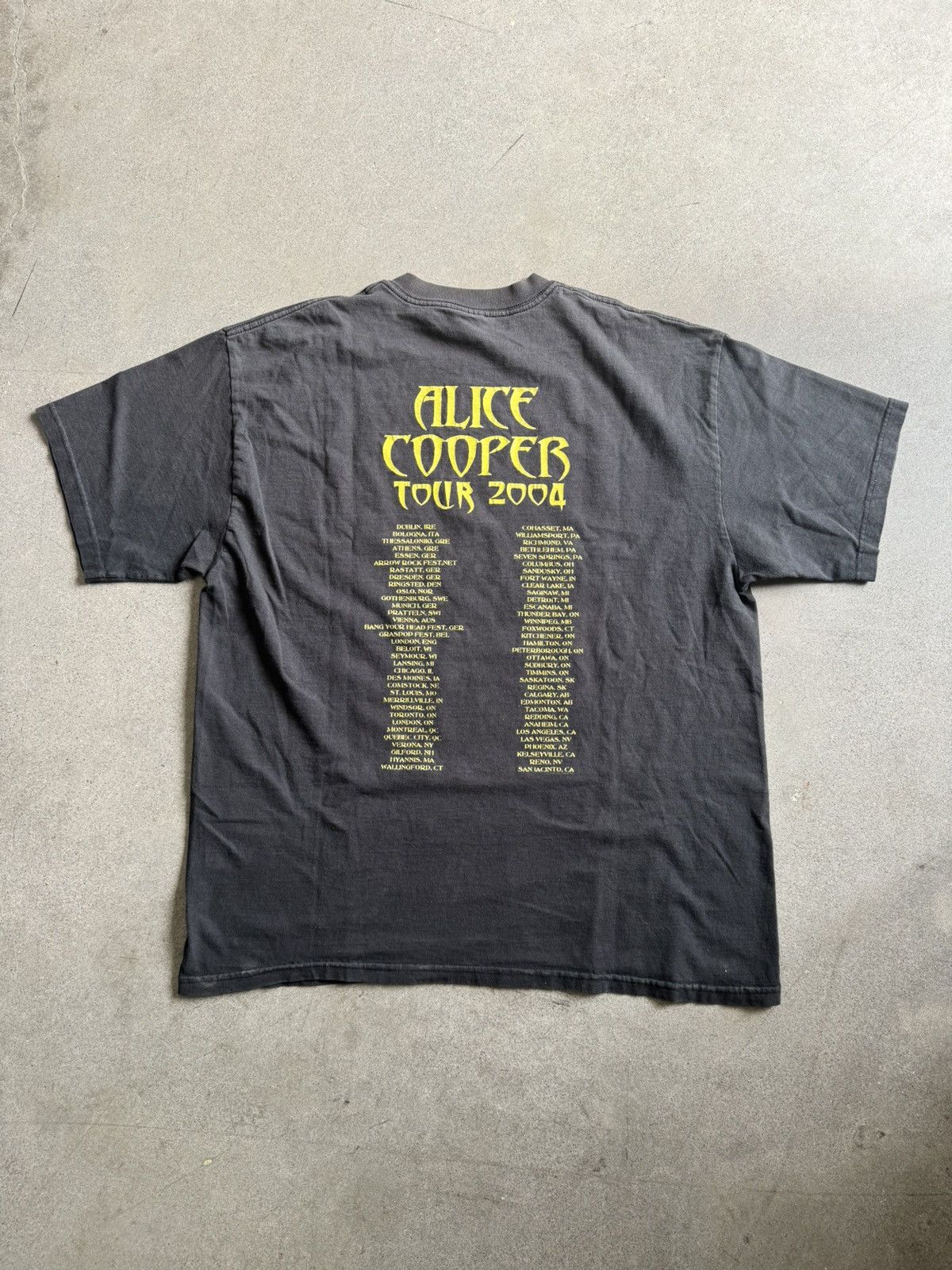 Anvil VTG Alice Cooper Band Concert Tour Tee Size US XL / EU 56 / 4 - 3 Thumbnail