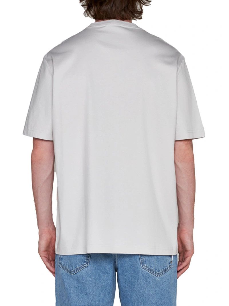 Lanvin Grey Embroidered Logo Oversized T-shirt Size US M / EU 48-50 / 2 - 4 Thumbnail