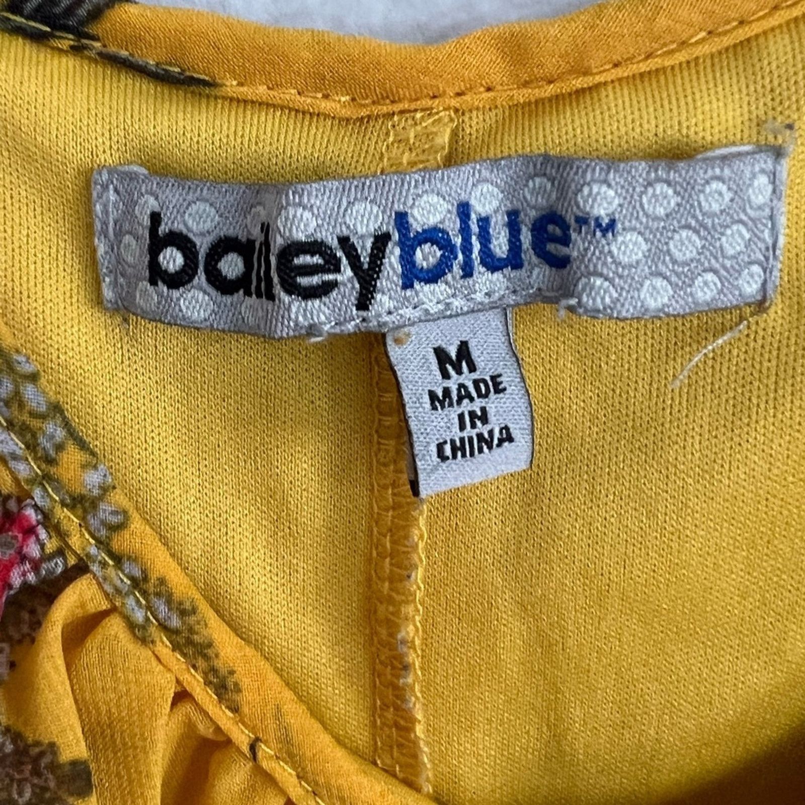 Bailey Hats BAILEY BLUE FLORAL DOVE PATTERN Summer Dress Size M / US 6-8 / IT 42-44 - 4 Thumbnail