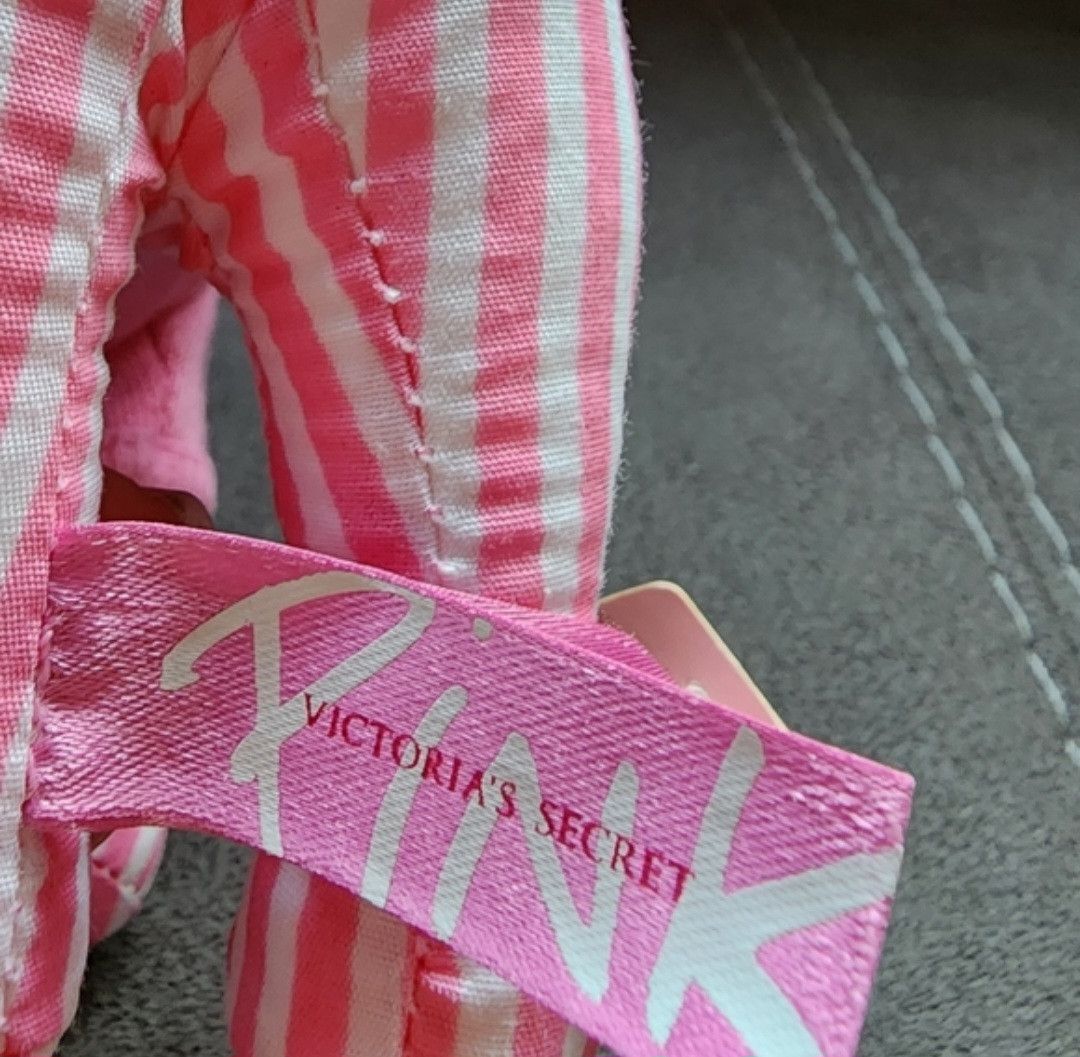 Victoria's Secret NWT Victorias Secret PINK Dog Hoodie RARE Pinstripe 2006 6.5 Size ONE SIZE - 5 Thumbnail