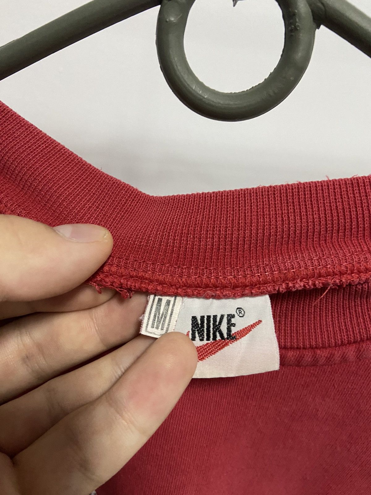Nike × Vintage Nike Sweatshirt big spell out Logo Vintage 90s skate Size US M / EU 48-50 / 2 - 5 Thumbnail