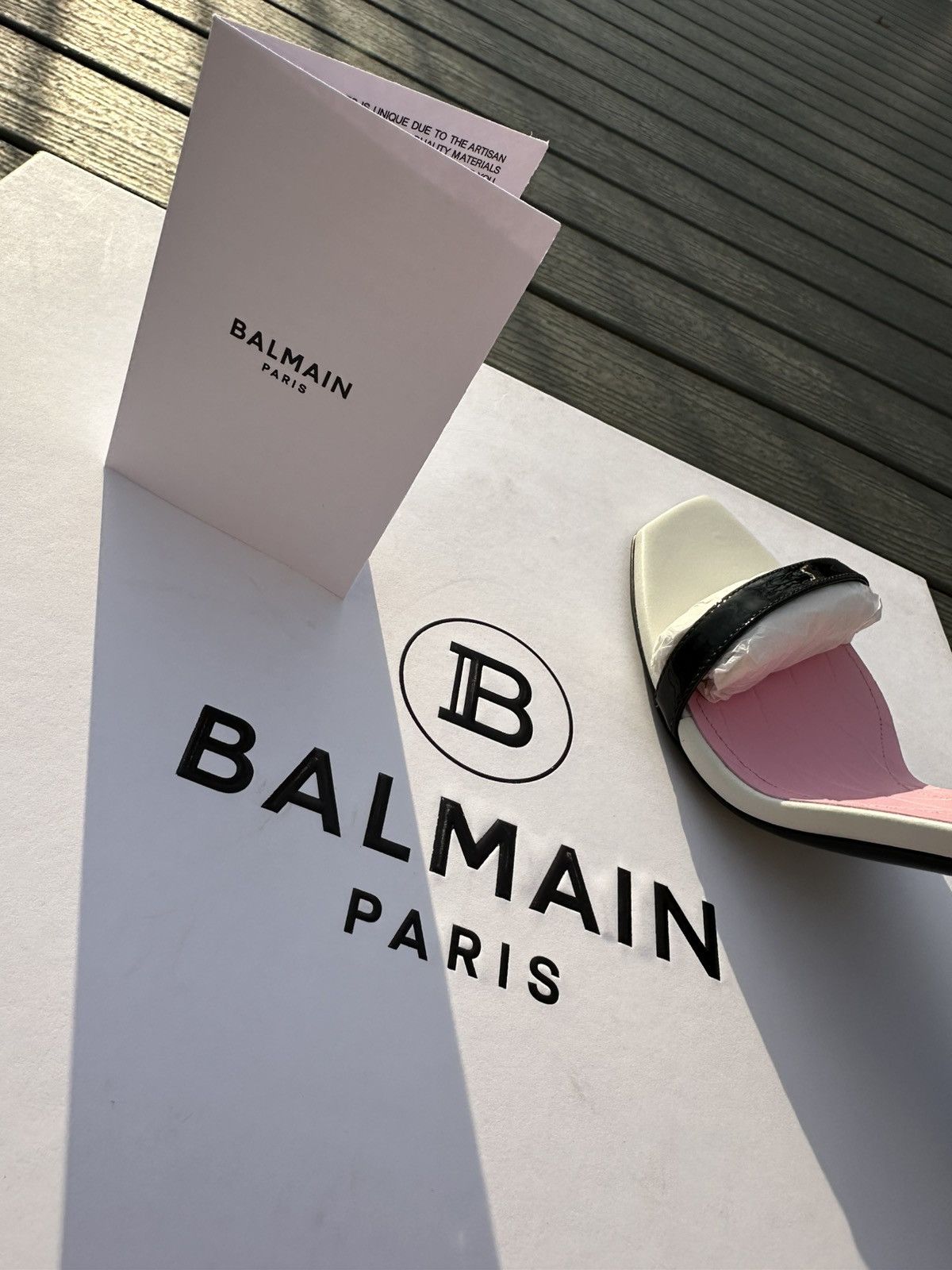 Balmain Balmain Eden 95MM Colorblocked Patent Leather Sandals Size 7 Size US 7 / IT 37 - 5 Thumbnail