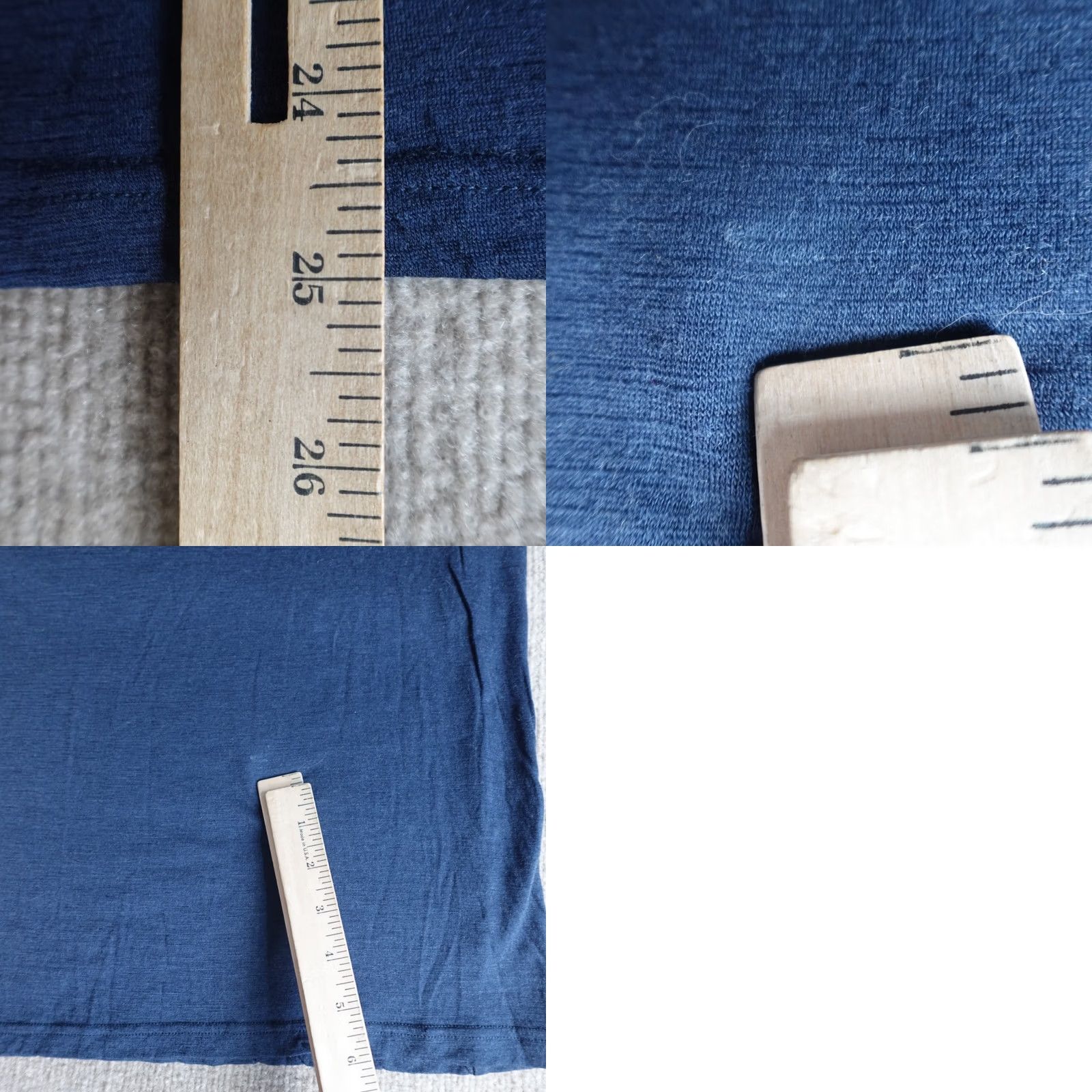 Vintage Move On Shirt Small Blue Merino Wool Solid Short Sleeve Unisex Adults T-Shirt Size US S / EU 44-46 / 1 - 8 Thumbnail