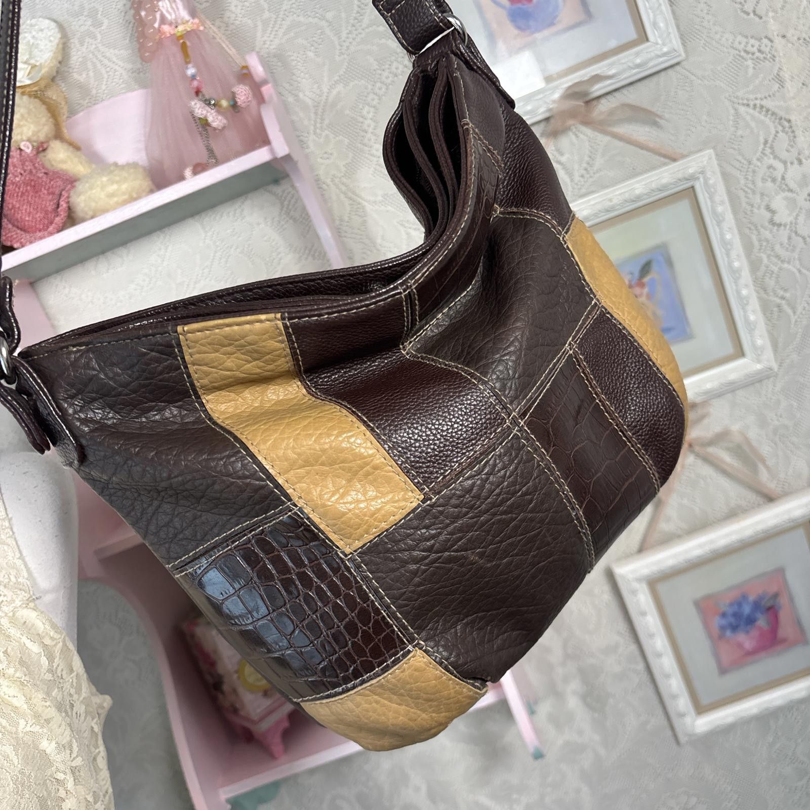 Other vintage leather patchwork shoulder bag purse Size ONE SIZE - 4 Thumbnail