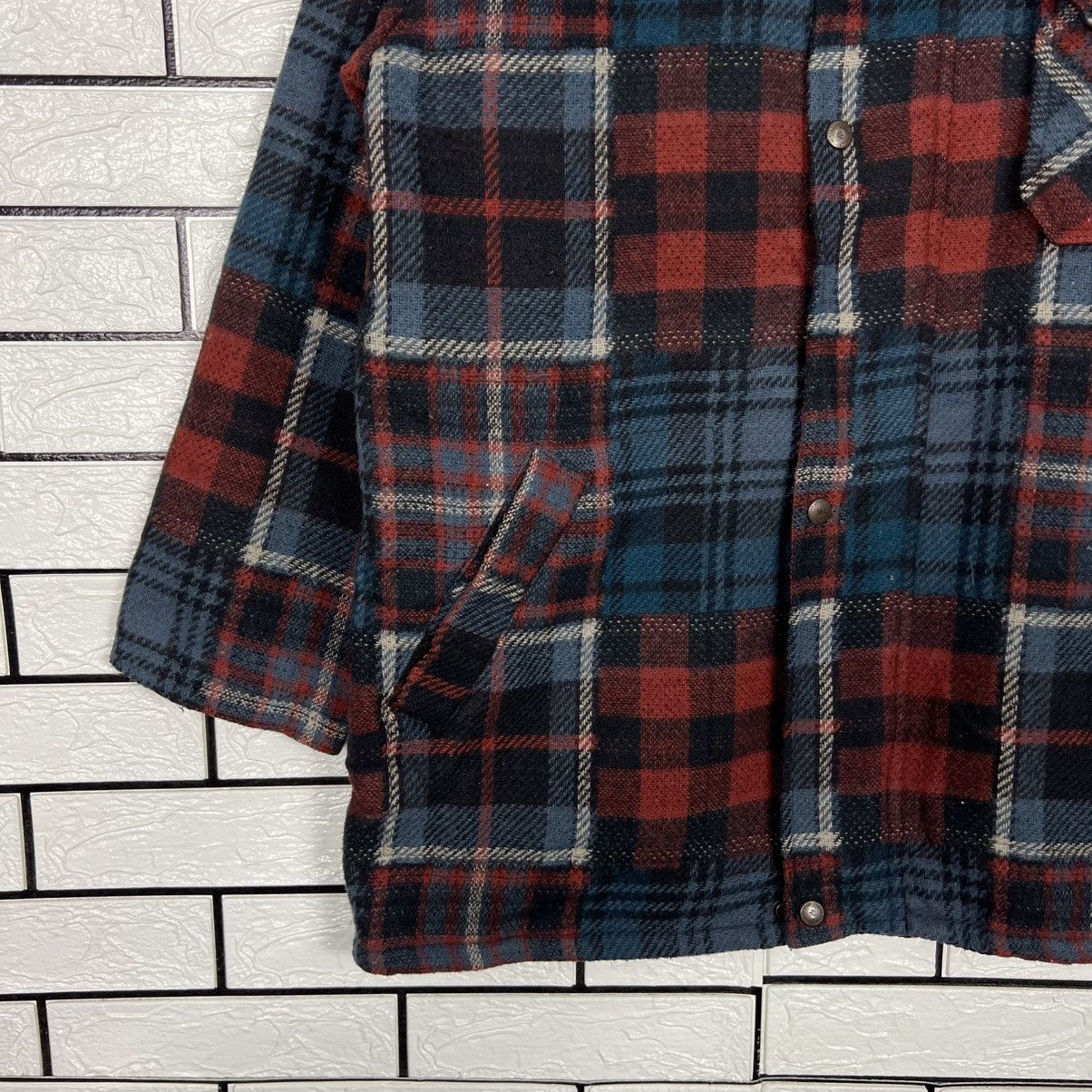 Vintage 80s BIG SHEPHERD Feathertop Checked Hooded Jacket #4130-C188 Size US M / EU 48-50 / 2 - 5 Thumbnail