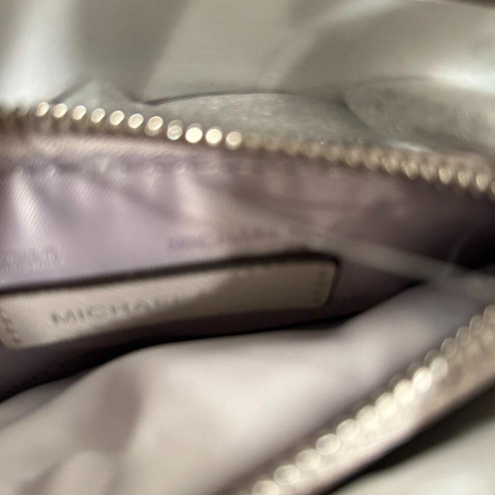 Michael Kors MICHAEL Michael Kors Croc Embossed Messenger Gunmetal Bag Size ONE SIZE - 4 Thumbnail