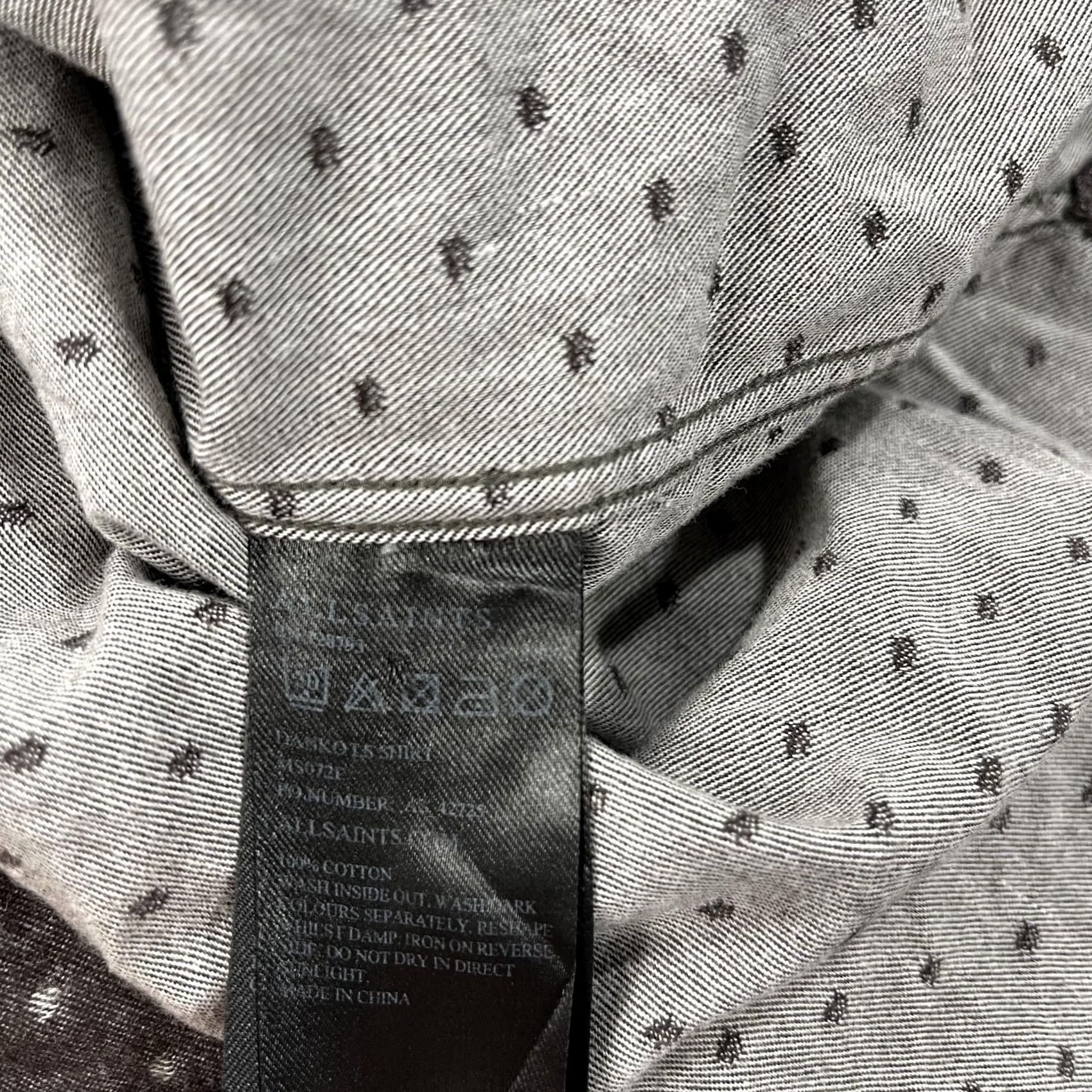 Allsaints AllSaints Shirt Mens Medium Brown Polka Danko Flannel Long Sleeve Button Casual Size US M / EU 48-50 / 2 - 5 Thumbnail