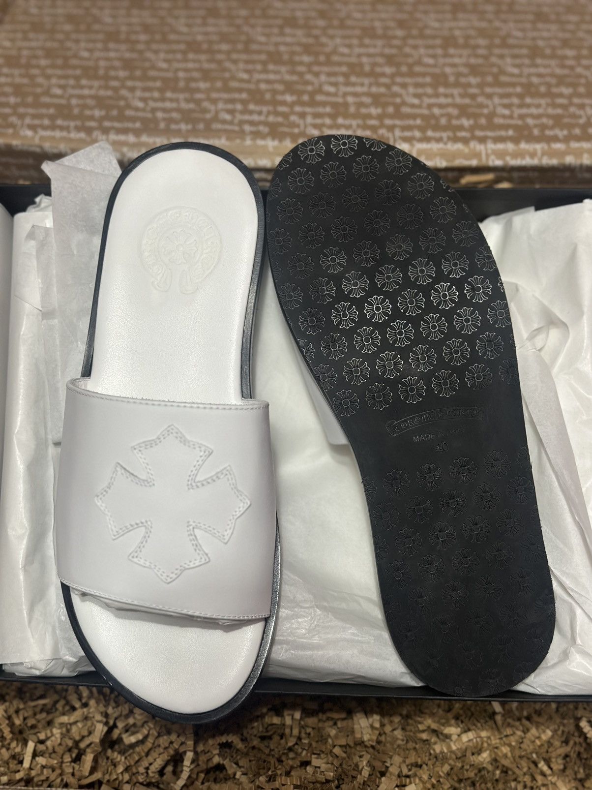Chrome Hearts Chrome hearts slides Size US 7 / EU 40 - 3 Thumbnail