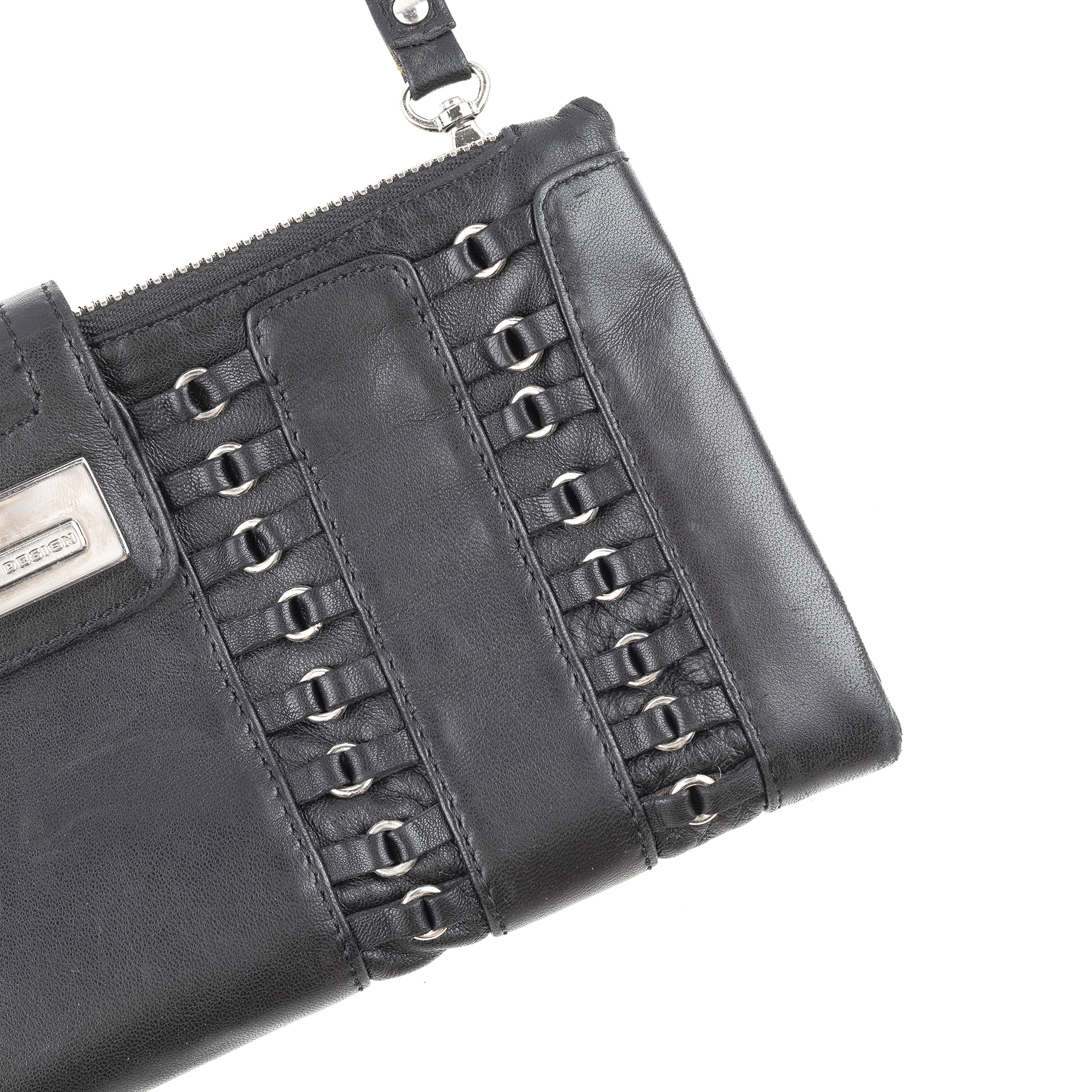 Giuseppe Zanotti Giuseppe Zanotti Vintage Black Leather Baguette Bag Size ONE SIZE - 6 Thumbnail