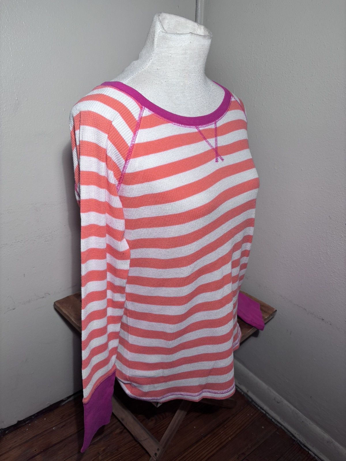 JCPenney JCPenny Thermal Striped Top Size M / US 6-8 / IT 42-44 - 3 Thumbnail