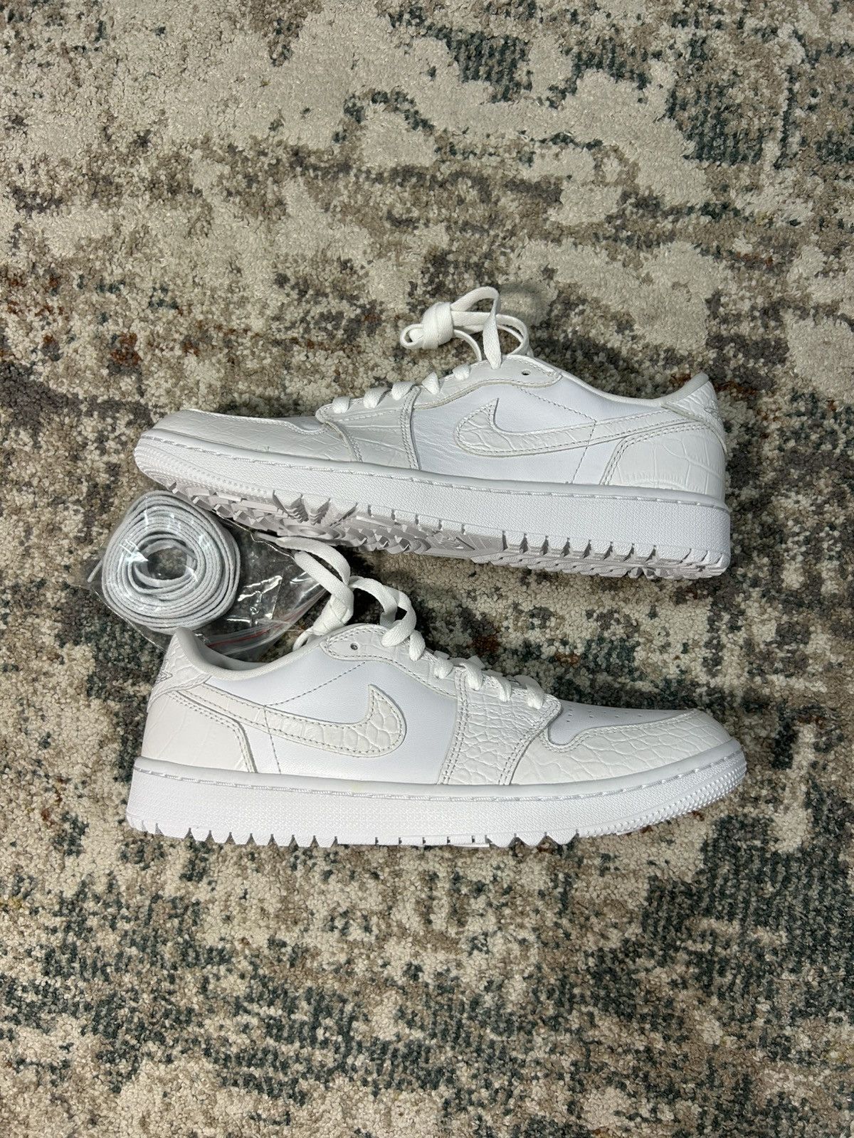 Air Jordan 1 Low Golf White Croc