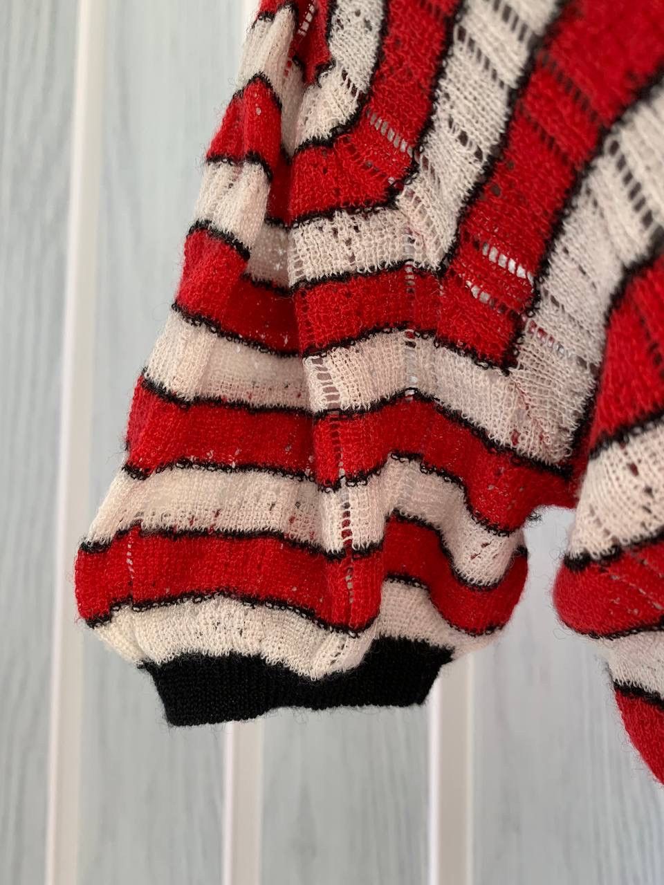 Miu Miu Miu Miu Multicolor Cashmere & Silk Knit Striped Mini Top Size S / US 4 / IT 40 - 16 Thumbnail