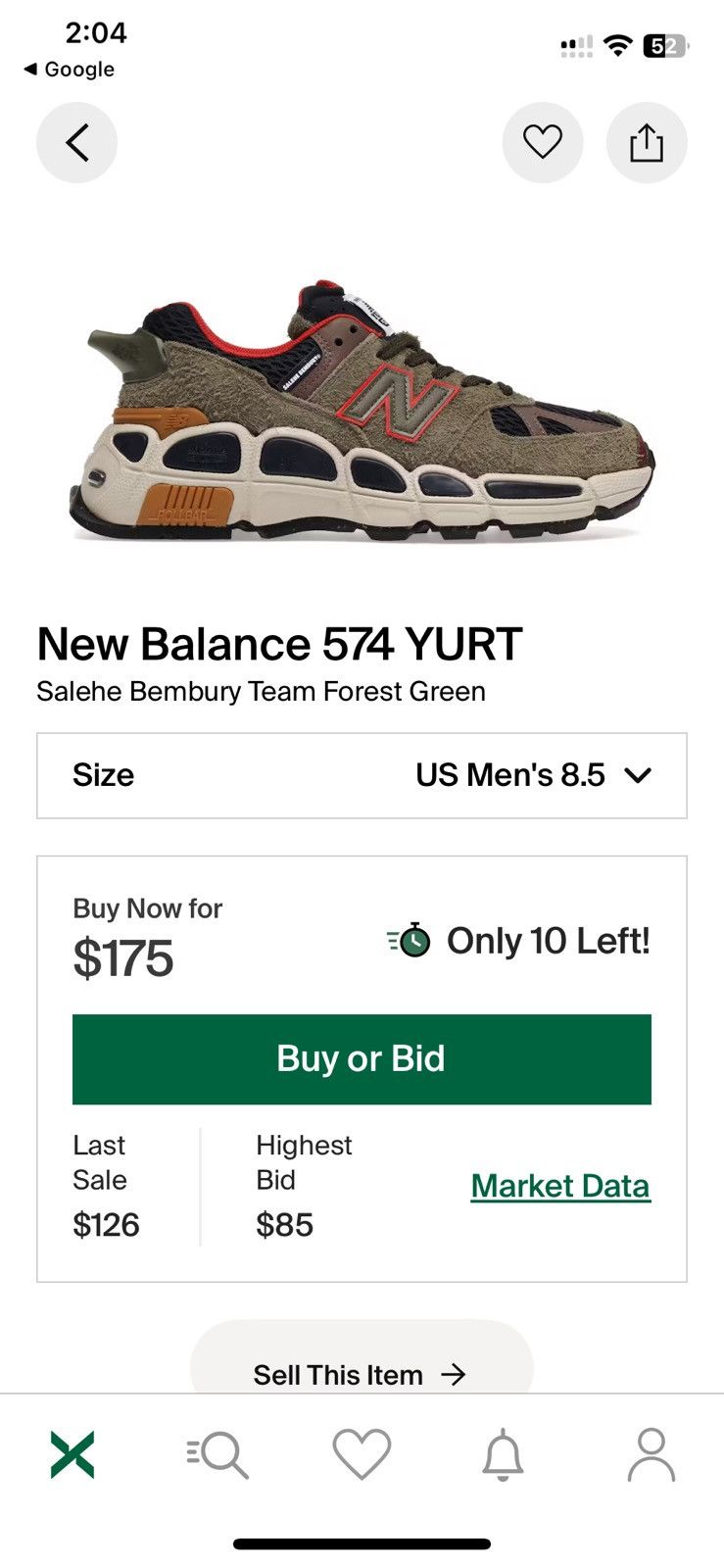 New Balance × Salehe Bembury YURT 574 Size US 8.5 / EU 41-42 - 13 Thumbnail