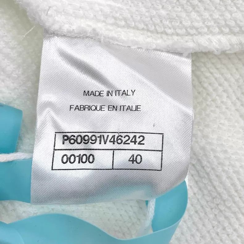 Chanel Chanel White diamond stitching cotton long-sleeved sweatsh Size S / US 4 / IT 40 - 6 Thumbnail
