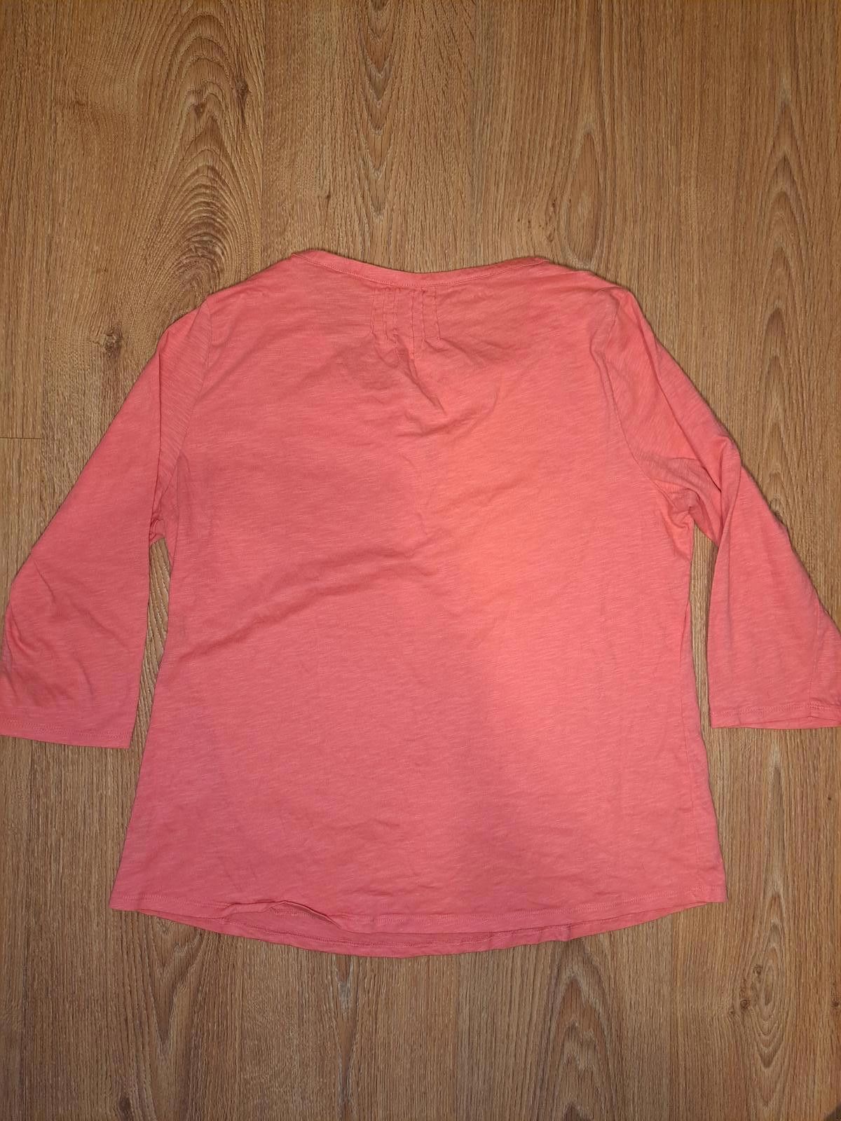 L.L. Bean LL Bean Long Sleeve Blouse Womens Large Pink Organic Cotton Size L / US 10 / IT 46 - 5 Thumbnail