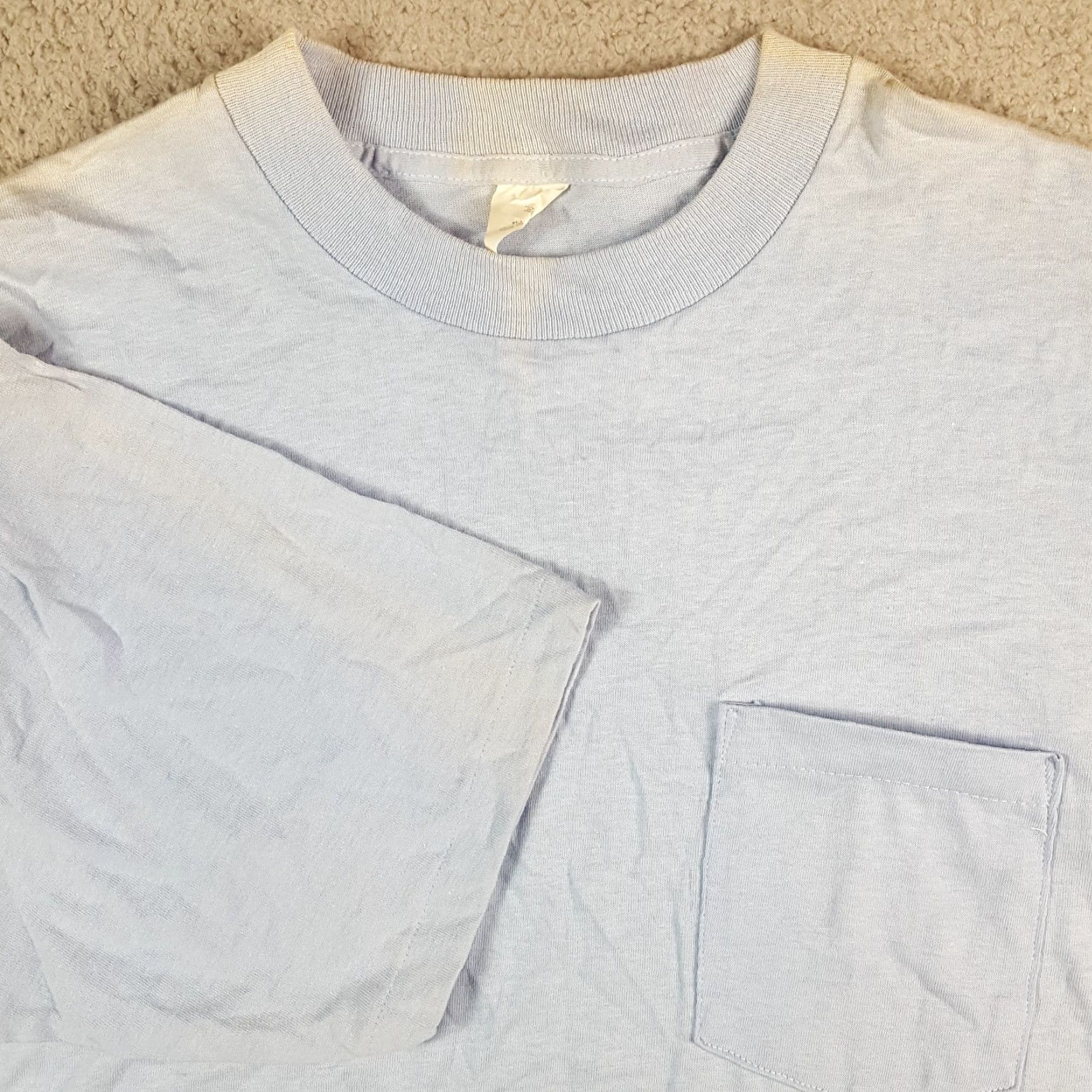 Sovereign Code VINTAGE Sovereign T-Shirt Men XLT Tall 90s Grunge Blue Pocket Tee Crew Neck Cotton Shirt Size US XL / EU 56 / 4 - 2 Thumbnail