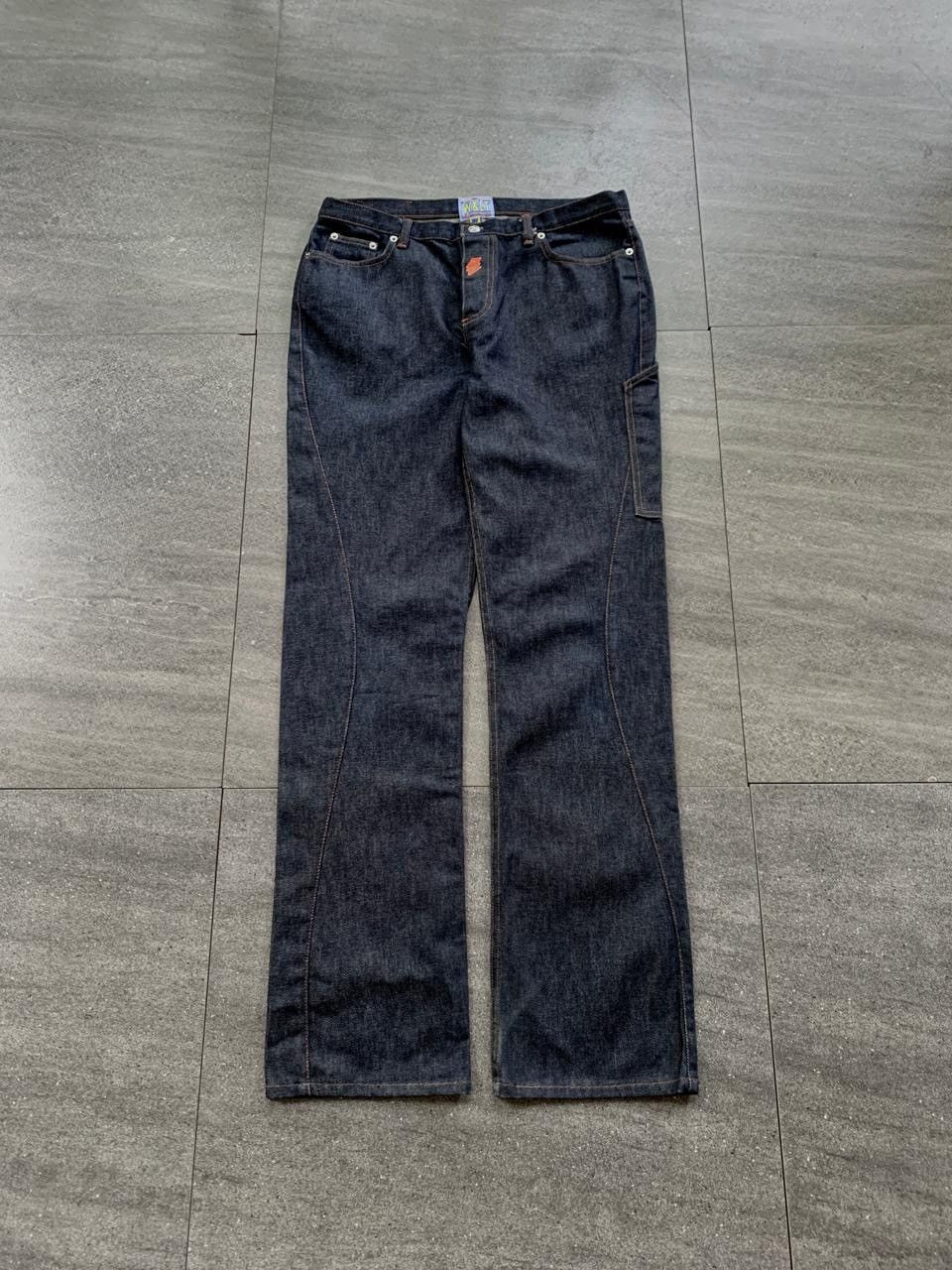FREE TAX! Curved Denim Jeans
