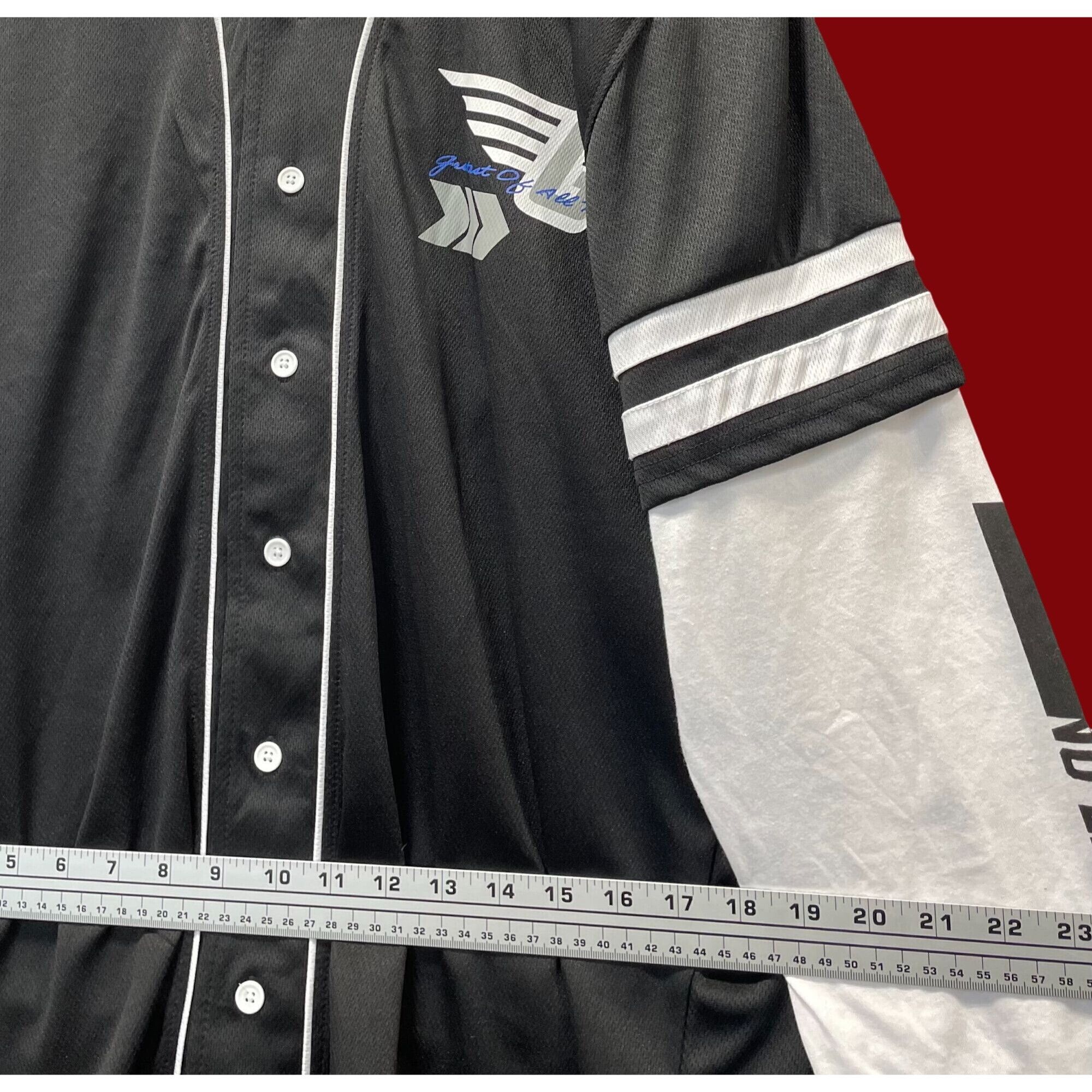 rue21 Rue 21 - Men's Long Sleeve Hoodie - White/Black - Extra Larg Size US XL / EU 56 / 4 - 5 Thumbnail
