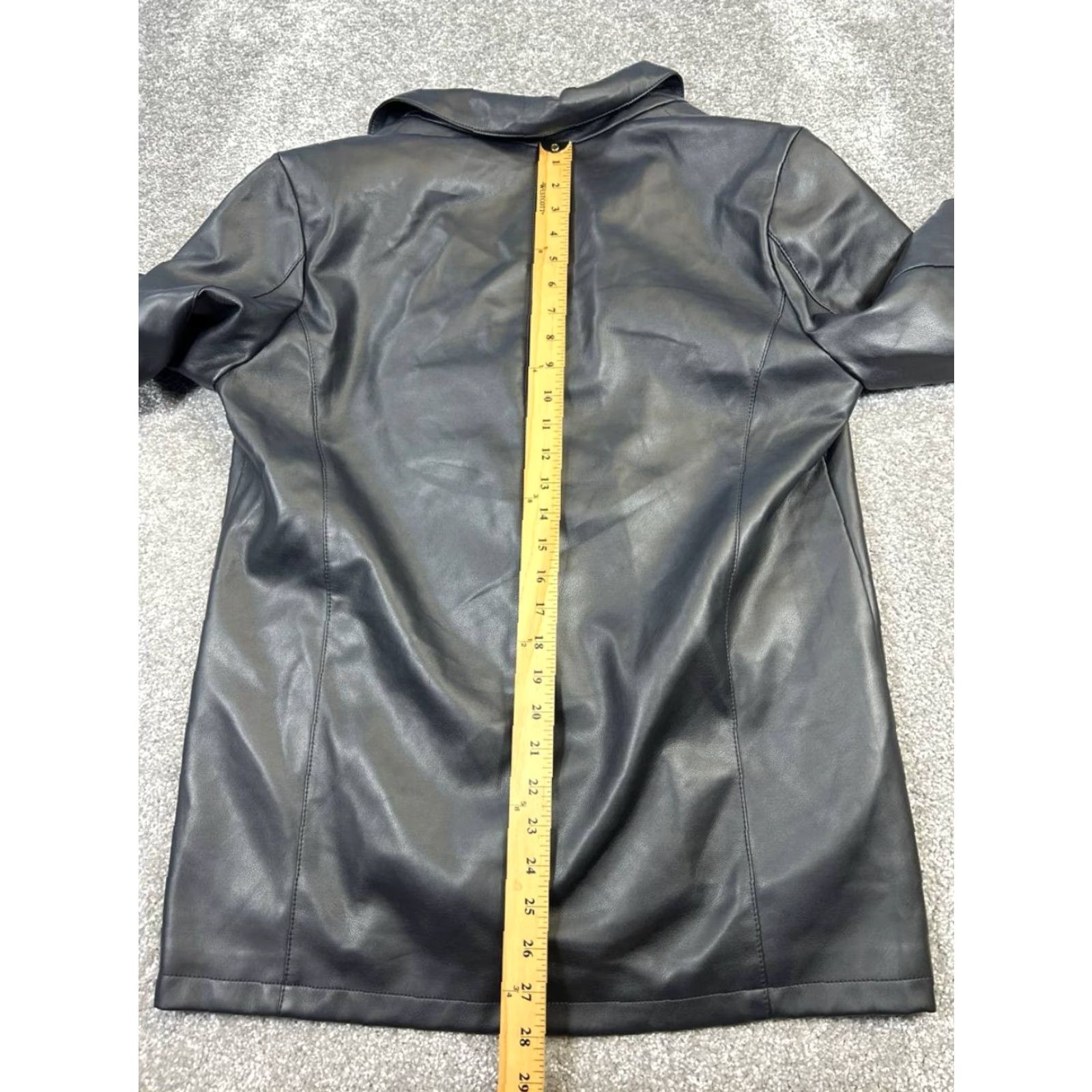 American Eagle Outfitters American Eagle Jacket Womens Medium Black Faux Leather Size M / US 6-8 / IT 42-44 - 7 Thumbnail