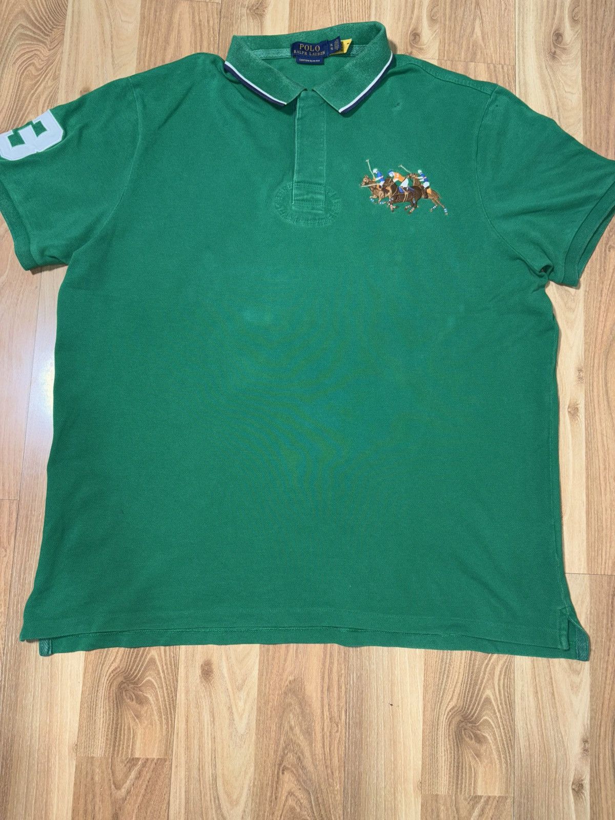 Polo Ralph Lauren Polo Ralph Lauren Triple Pony Polo Shirt XL Custom Slim Fit Size US XL / EU 56 / 4 - 4 Thumbnail