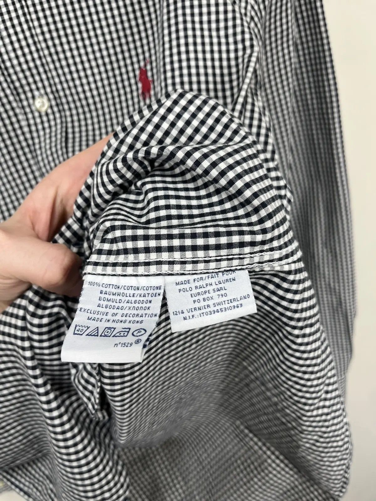 Polo Ralph Lauren × Ralph Lauren × Vintage Vintage Polo Ralph Lauren Checkered Slim Fit Button Up Shirt Size US M / EU 48-50 / 2 - 8 Thumbnail