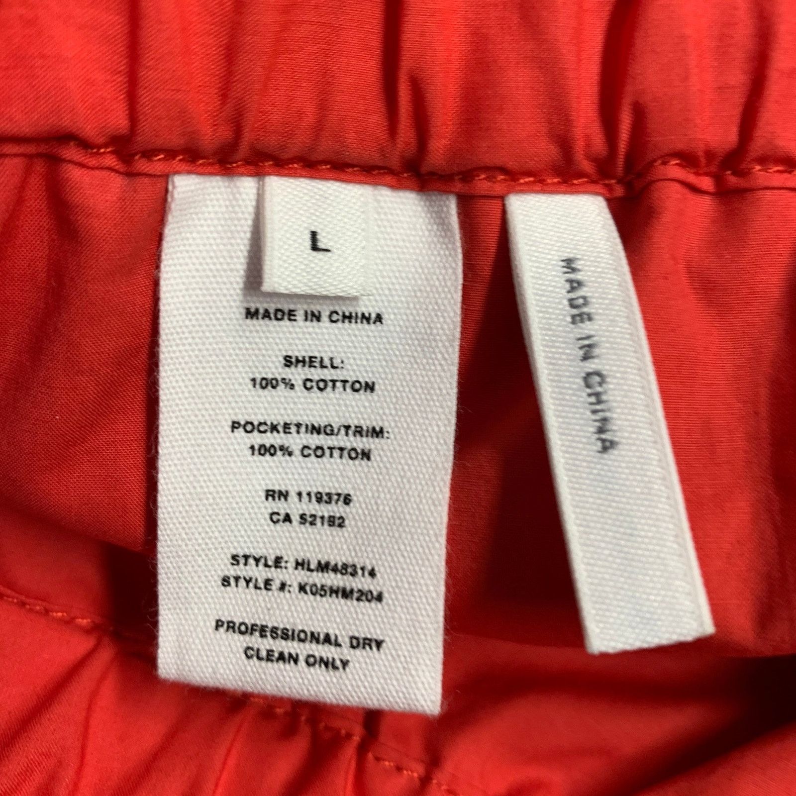 Helmut Lang HELMUT LANG Size L Red Cotton Zip Pockets Shorts Size US 34 / EU 50 - 4 Thumbnail