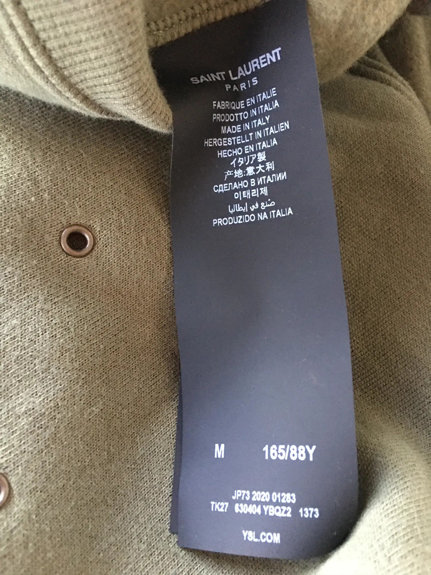 Saint Laurent Paris SS'21 Sweatshirt Logo Print Size US M / EU 48-50 / 2 - 6 Thumbnail