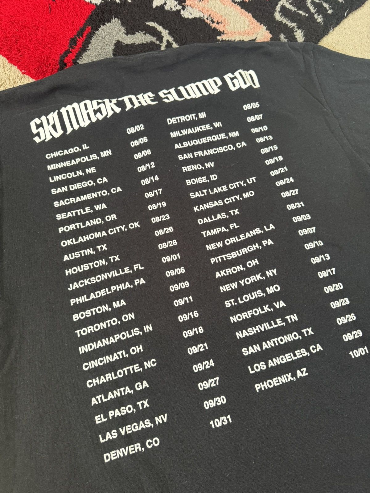 Band Tees Ski Mask the Slump God Tour Merch XL Size US XL / EU 56 / 4 - 5 Thumbnail