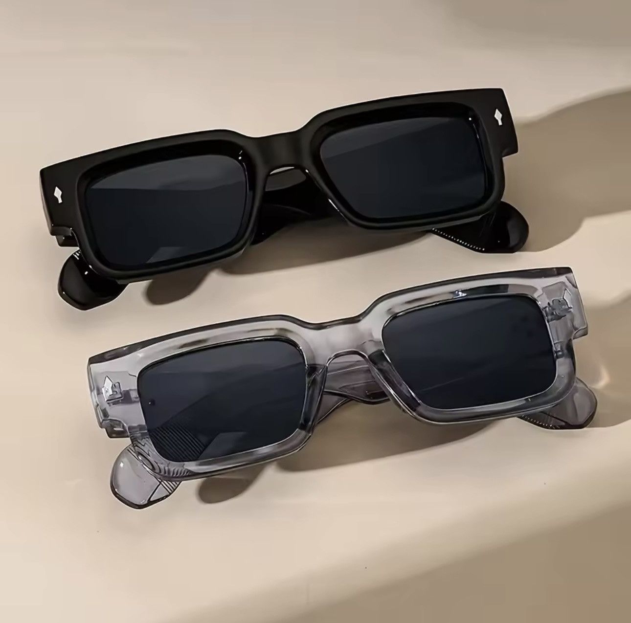 Other 1PC Unisex Retro Square Sunglasses Size ONE SIZE - 2 Thumbnail