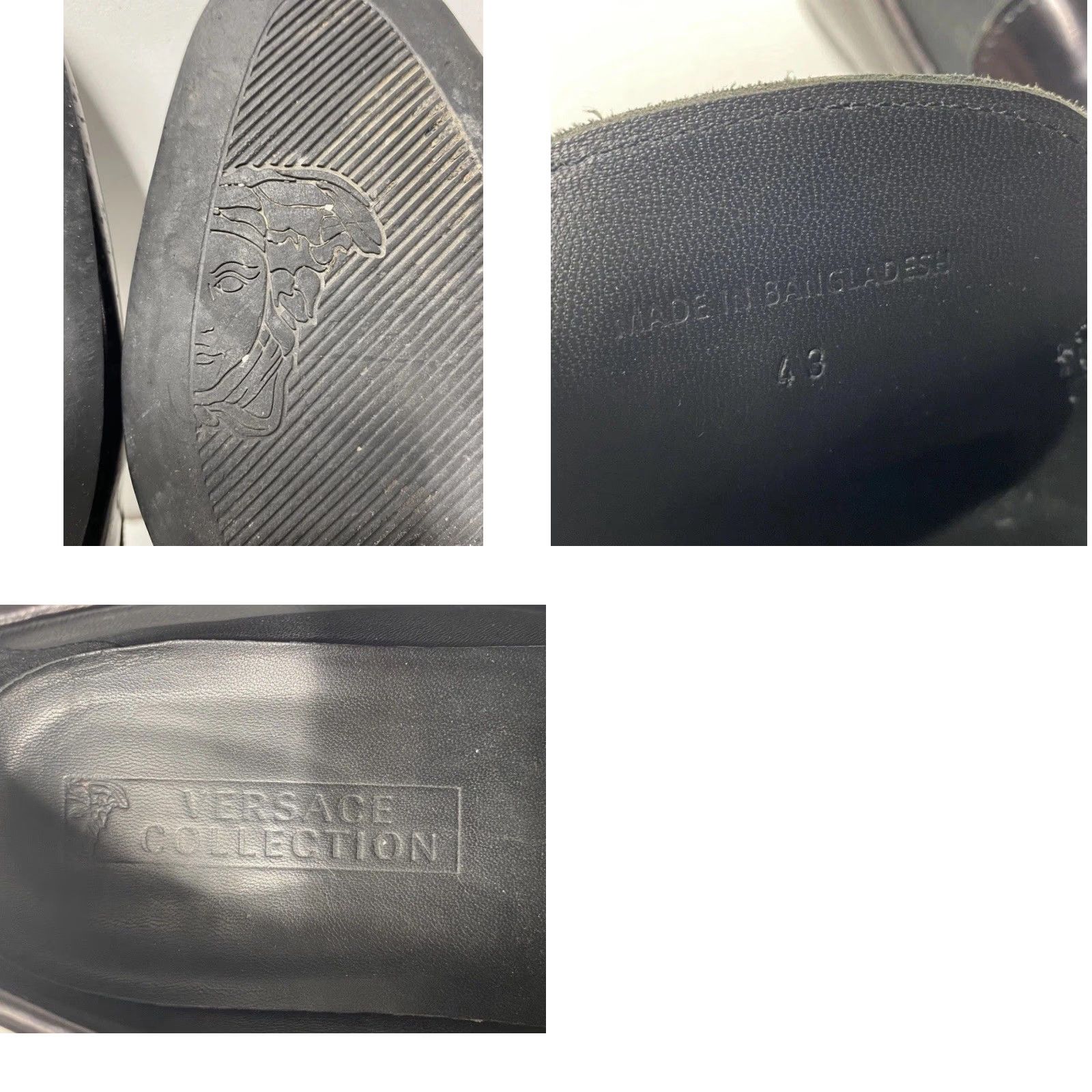 Versace Versace Collection Shiny Black Leather Loafer DressShoes Men 10 Casual Italy Leather Men’s Shoes Size L / US 10 / IT 46 - 8 Thumbnail