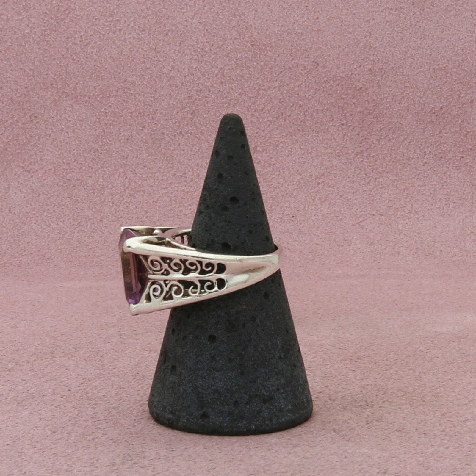 Sterling Silver sterling silver vintage ametrine scroll ring size 6 Size ONE SIZE - 2 Thumbnail