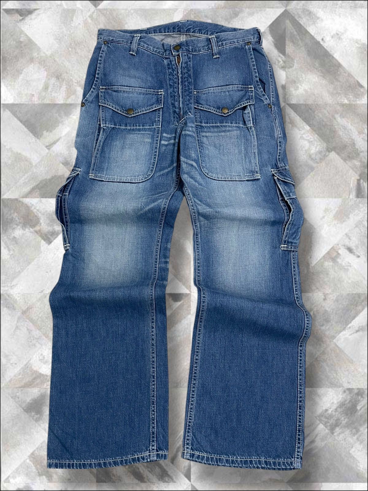 Lee Vintage 1990s Designer Lee Bush Pant Baggy Rare Style Size US 32 / EU 48 - 1 Thumbnail