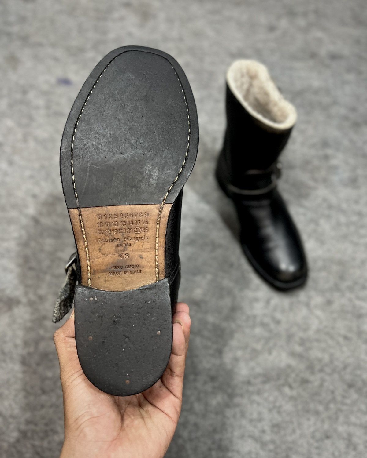 Maison Margiela Maison Margiela Shearing Lining Biker boot Size US 9.5 / EU 42-43 - 11 Thumbnail